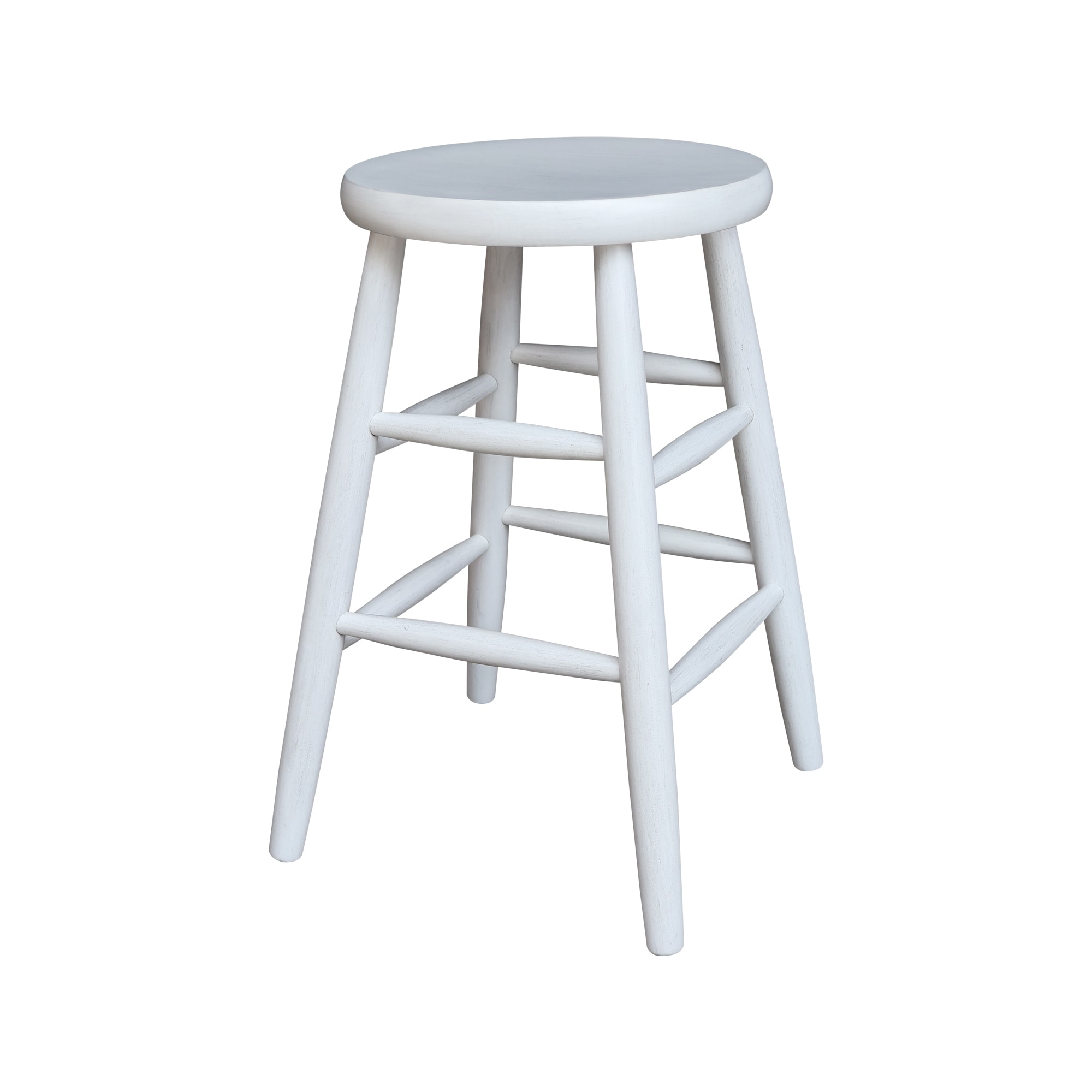 International Concepts 1S28-824 Shell Counter height Round seat Wood Bar Stool