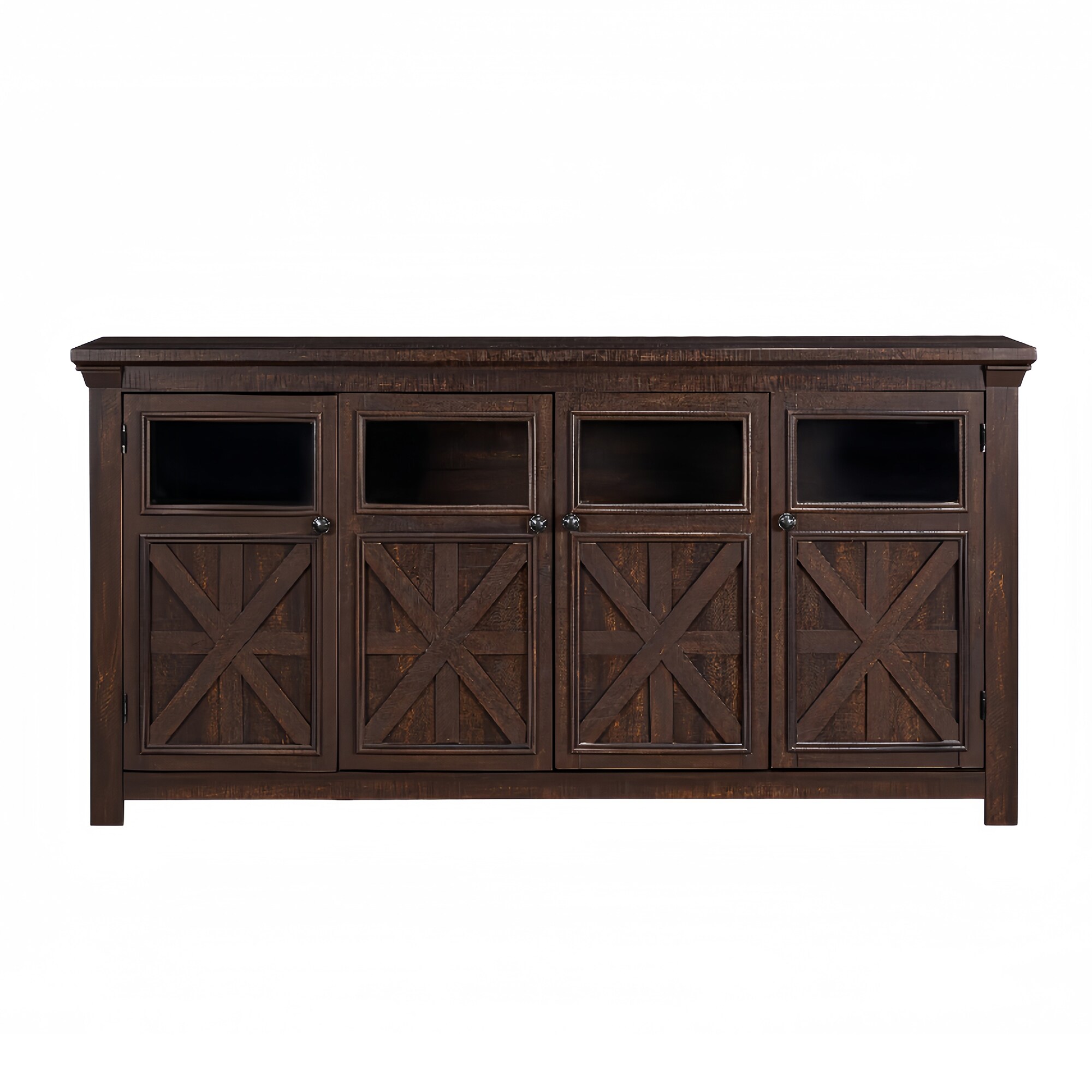SINOFURN SYC500020BN Rustic Brown Reclaimed wood Sideboard