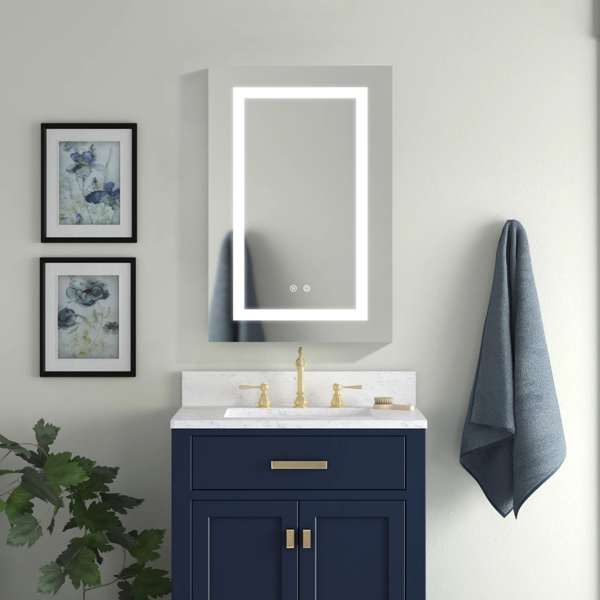 WELLFOR GIS-928P172238 Bathroom-Wall-Cabinets - View #2
