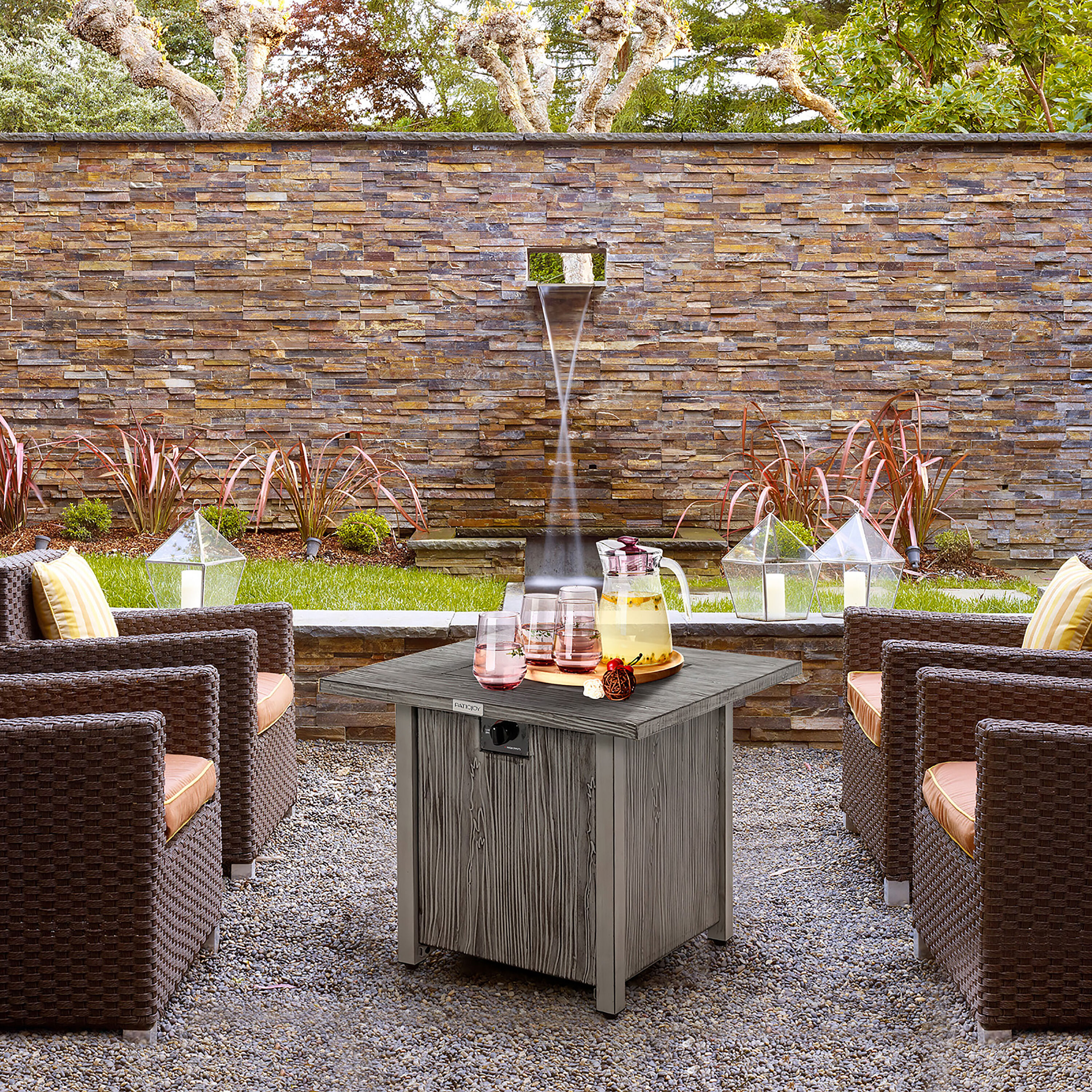 Costway NP10791GR Outdoor-Gas-Firepits - View #9