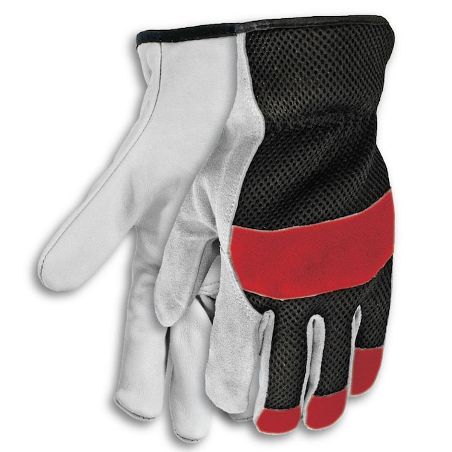 HandCrew Large/x-large Leather Gloves, (1-Pair) in the Work Gloves  department at