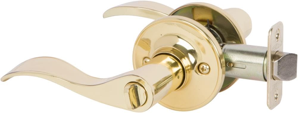 Delaney Hardware Bennett Brass Interior/Exterior Bed/Bath Passage Door ...