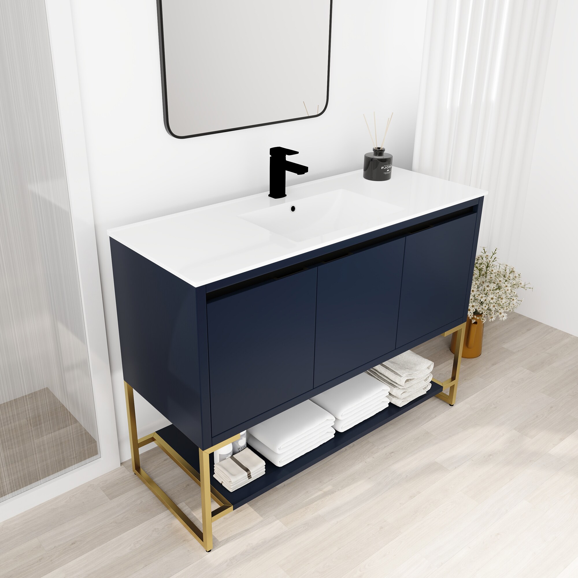 Forclover QNM-0848-CAW Bath-Vanity-Combo - View #3