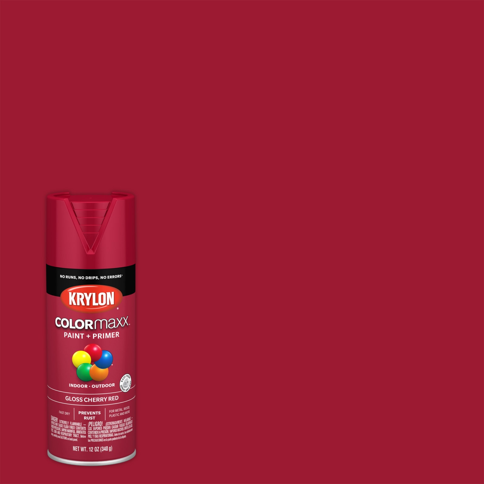 Krylon COLORmaxx Paint + Primer Spray Paint, Gloss, Mambo Pink, 12 oz. 