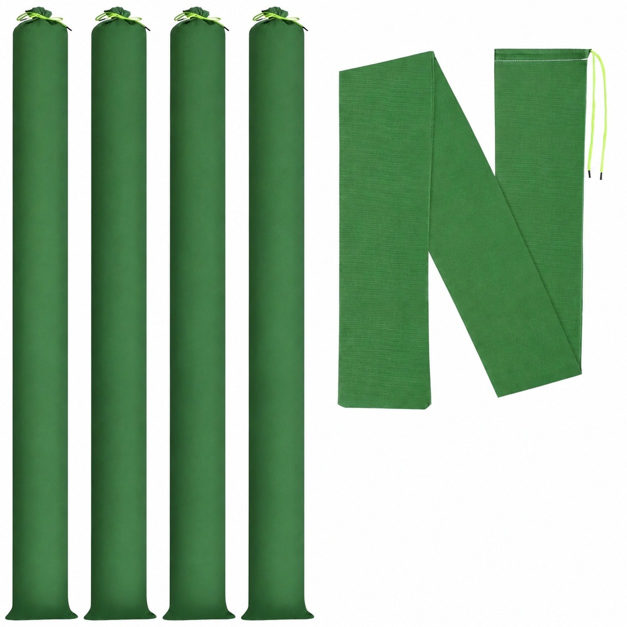 Etokfoks  3 ft x 6 in Thickened Canvas Flood Barrier Bags Waterproof Reusable Sandbags for Rain and Wind Protection 4 pcs