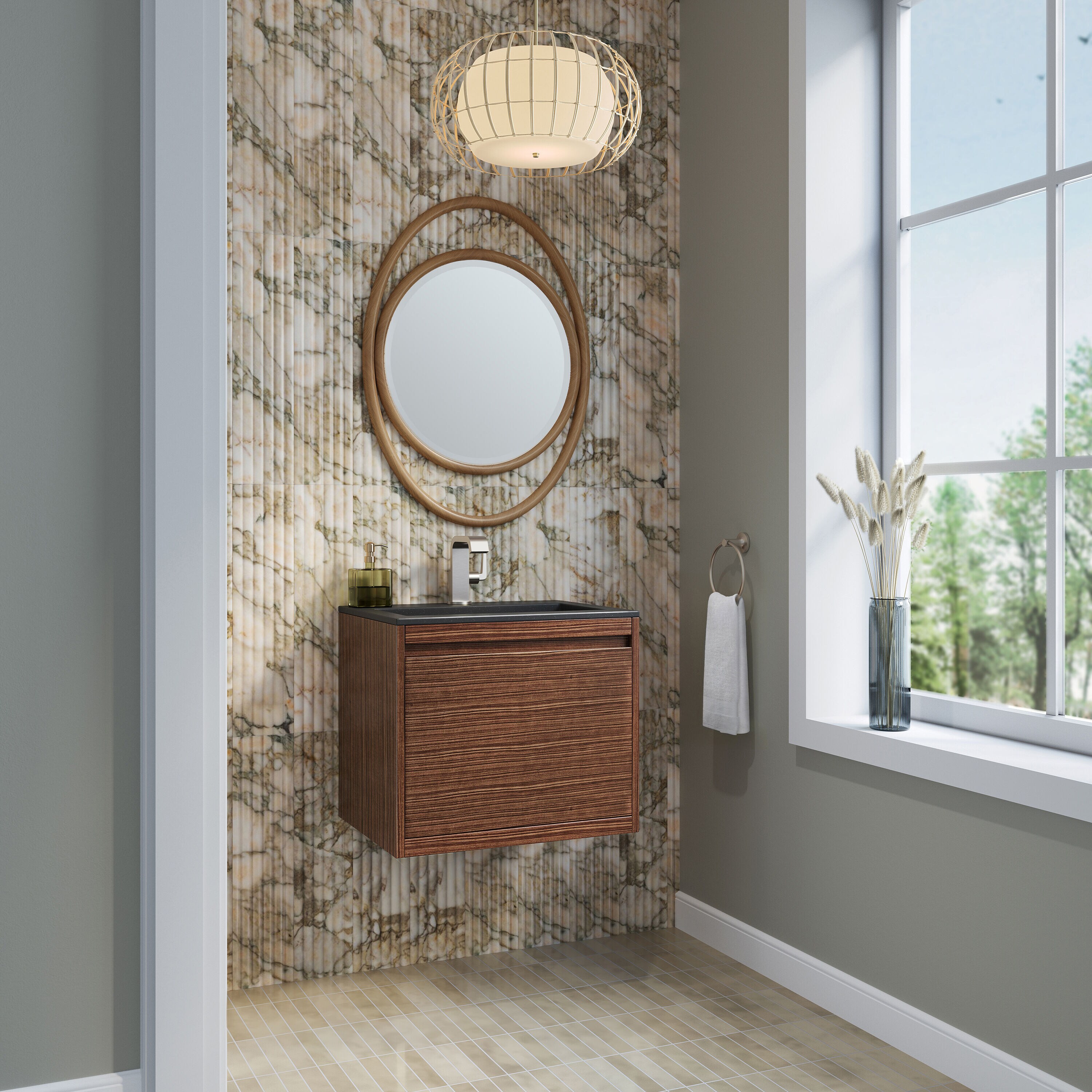 James Martin Vanities 805-V23.6-WLT-CH Bath-Vanity-Combo - View #4
