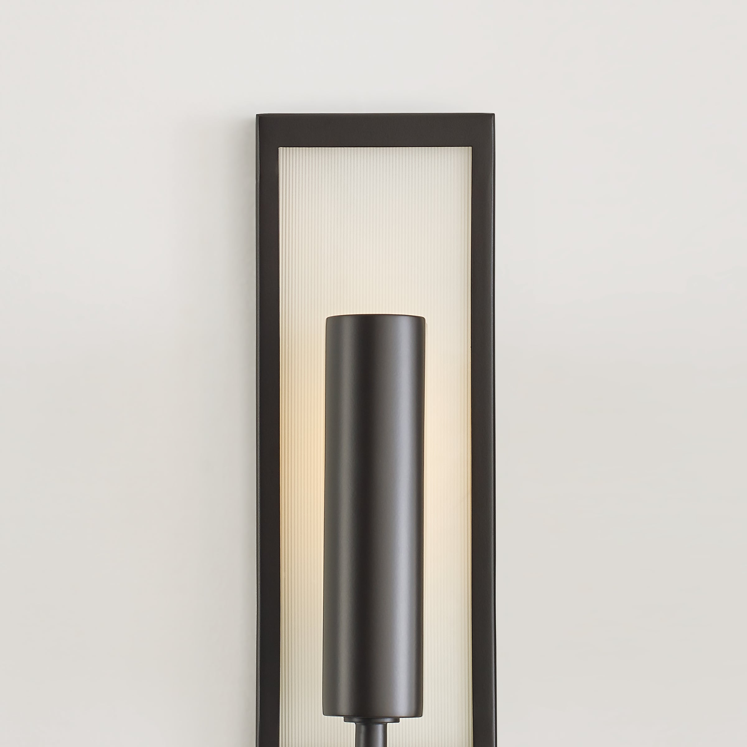 Oil Rubbed Bronze Rectangular Dimmable Wall Sconce