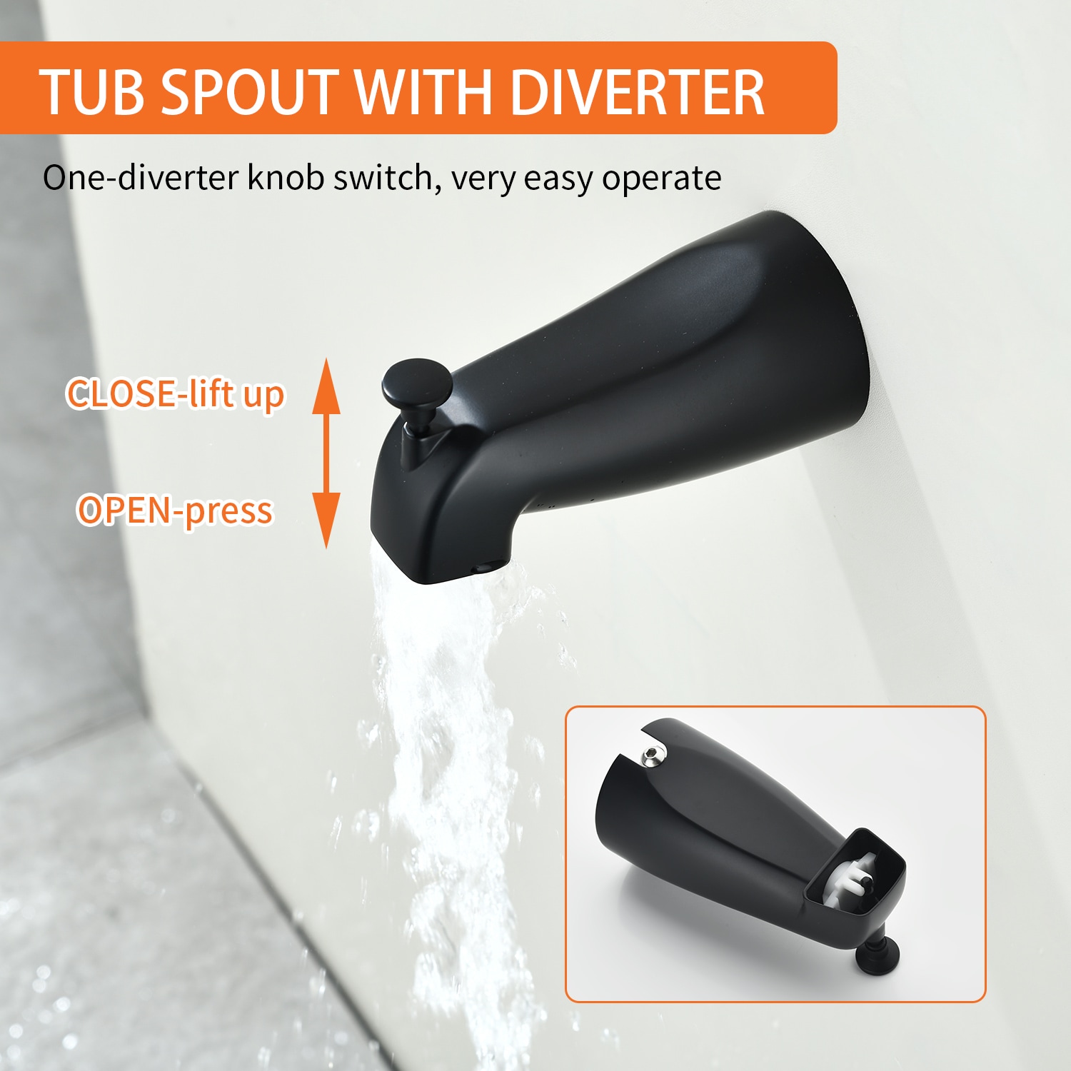 WELLFOR BFT5202MB -WF Tub-Shower-Faucets - View #6