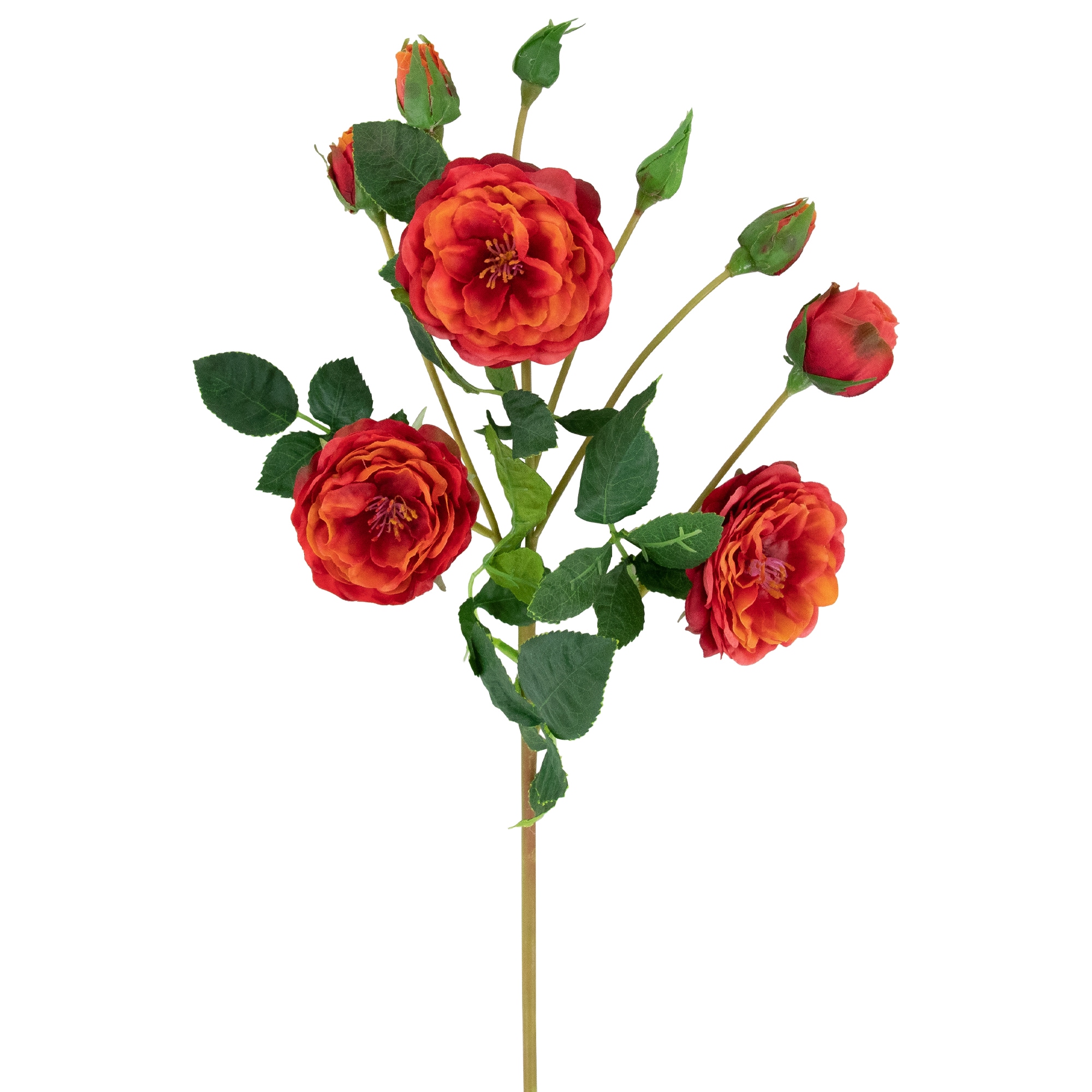 Northlight 23-in Orange Indoor Hanging Rose Artificial Flower at Lowes.com