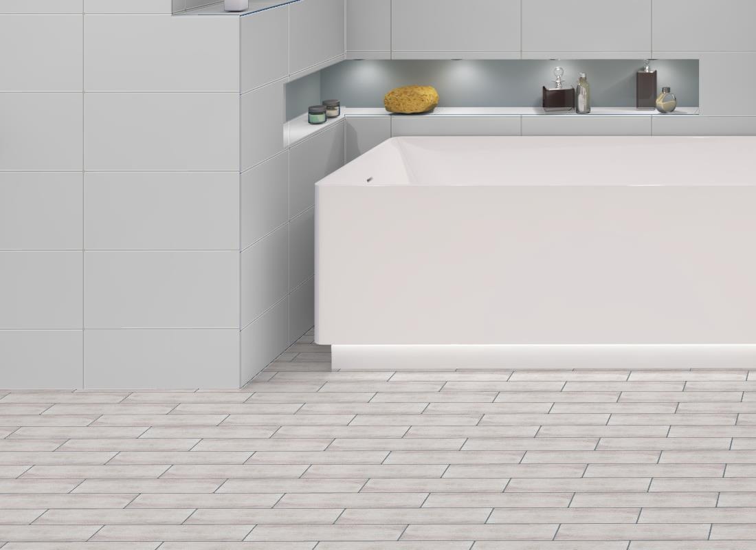 Kendel 3'' x 14'' Beige Glass Wood Look Subway Tile