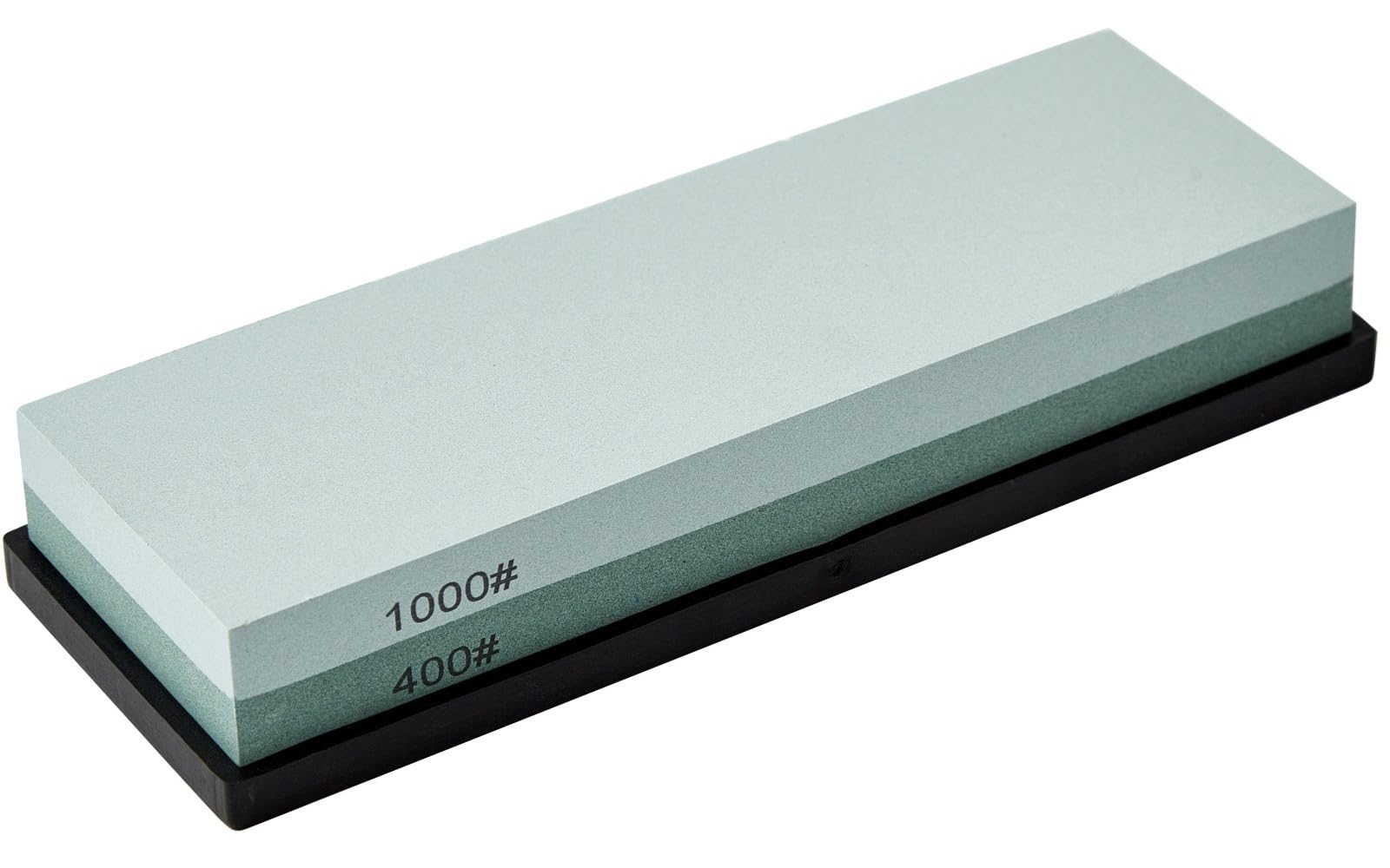 Aoibox  400 1000 Grit Premium White Corundum Whetstone Double Sided Knife Sharpening Stone with Rubber Base Set