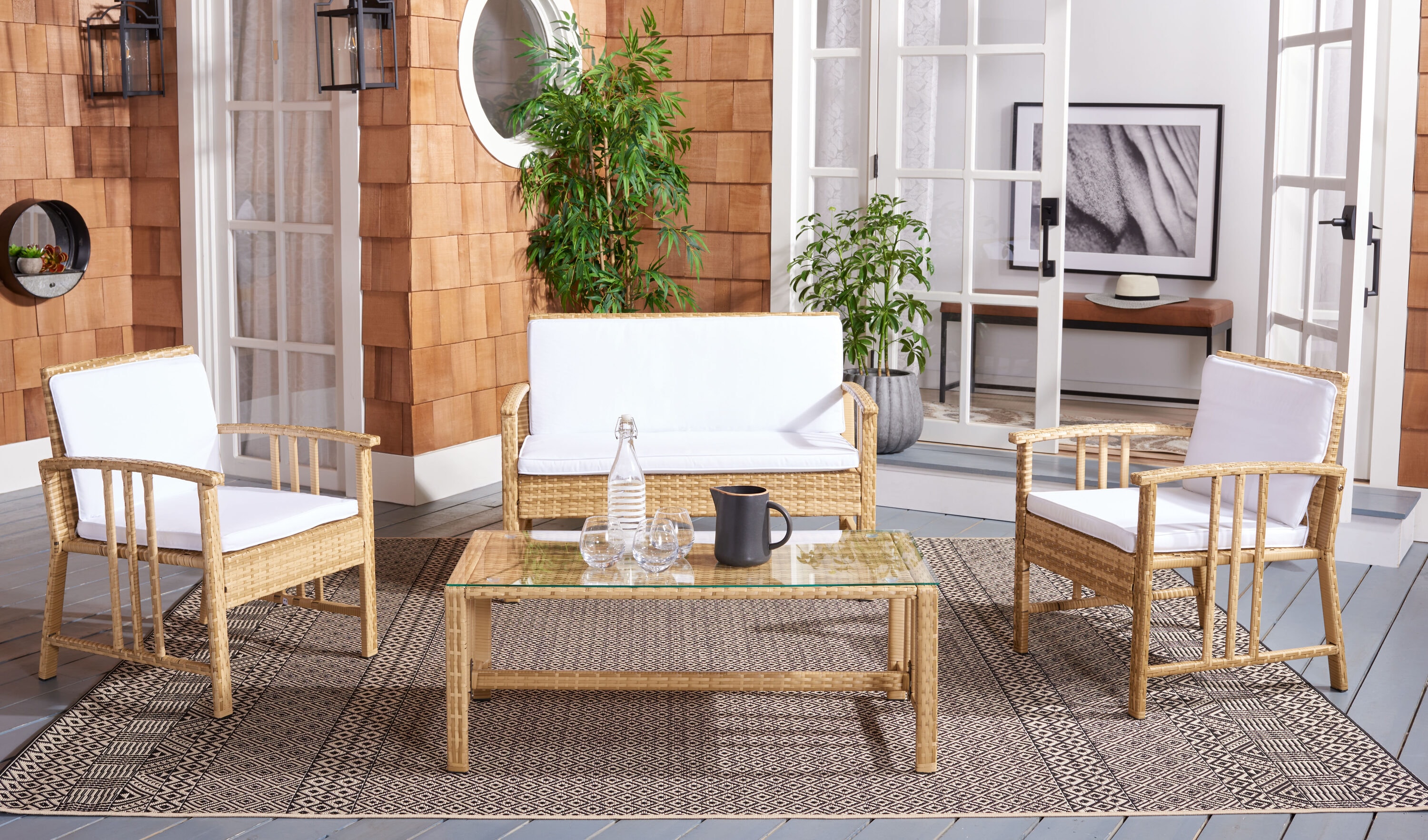 Safavieh PAT7713D Patio-Conversation-Sets - View #8