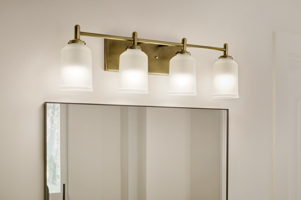 Kichler 45575NBR Shailene 29.75-in 4 -Light Gold Modern/contemporary Vanity light