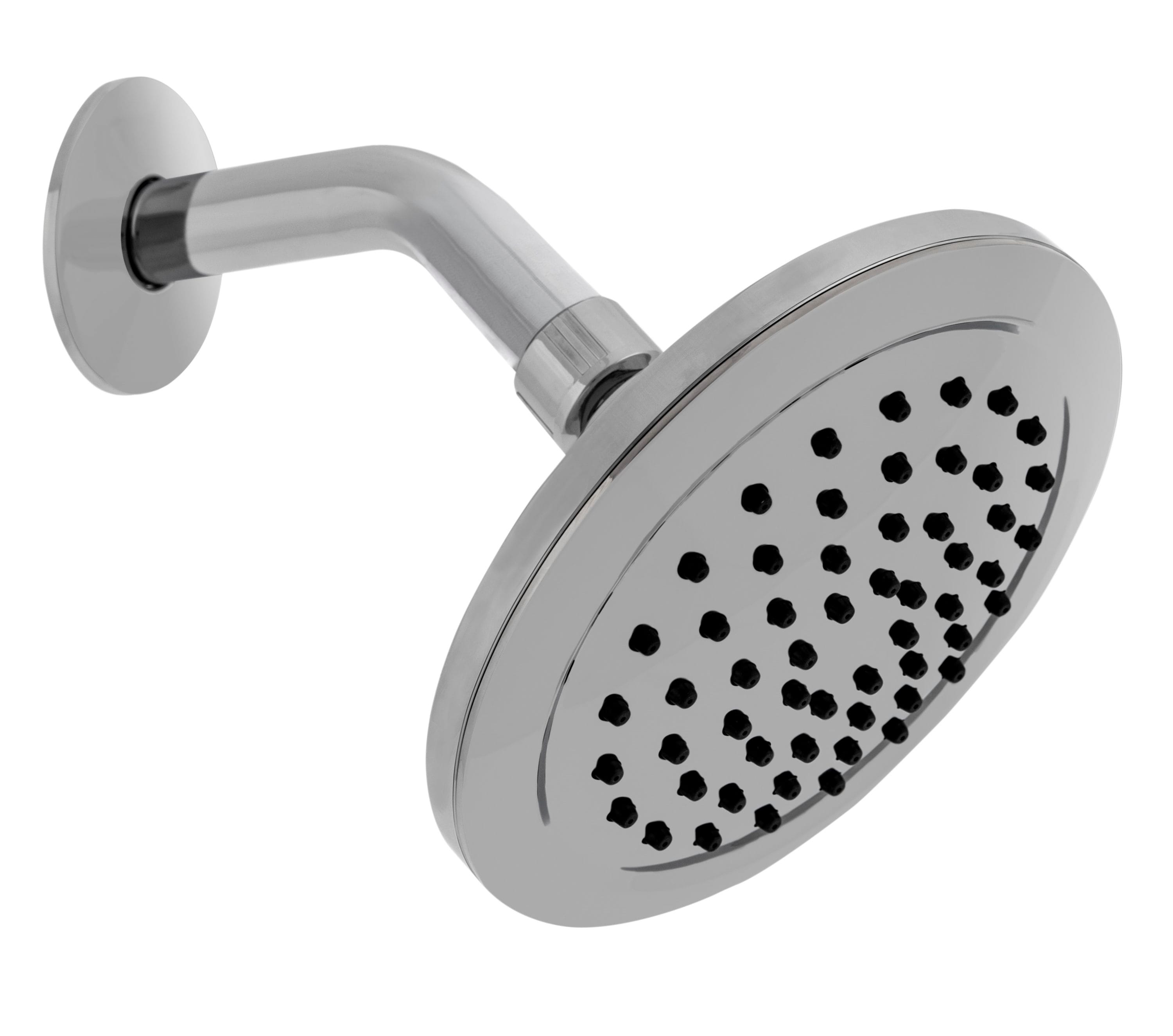 Safavieh Solea Exhale Chrome Round Fixed Shower Head 1.8-GPM (6.8-LPM ...