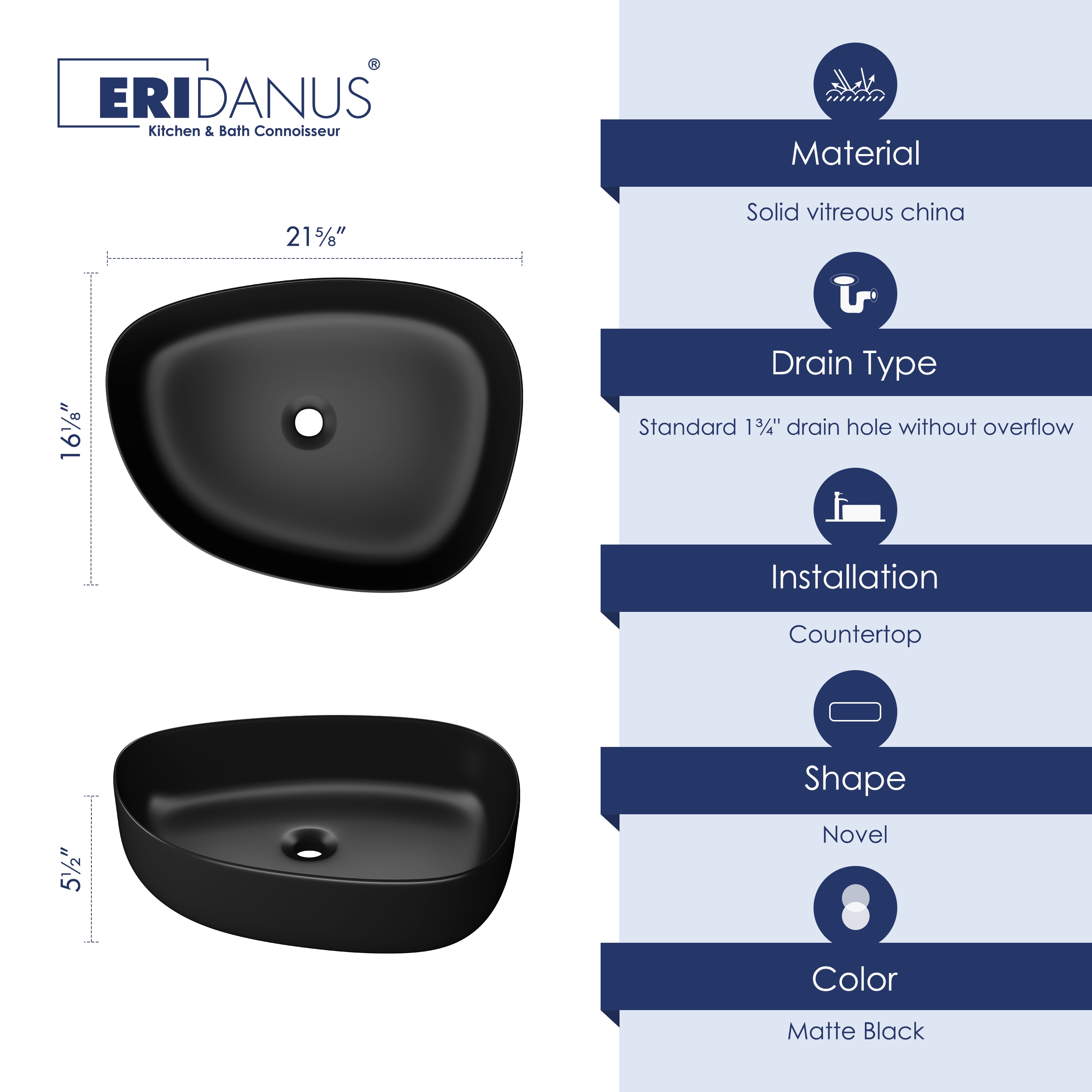 Eridanus ERI-VB-063MB Bath-Sink - View #5