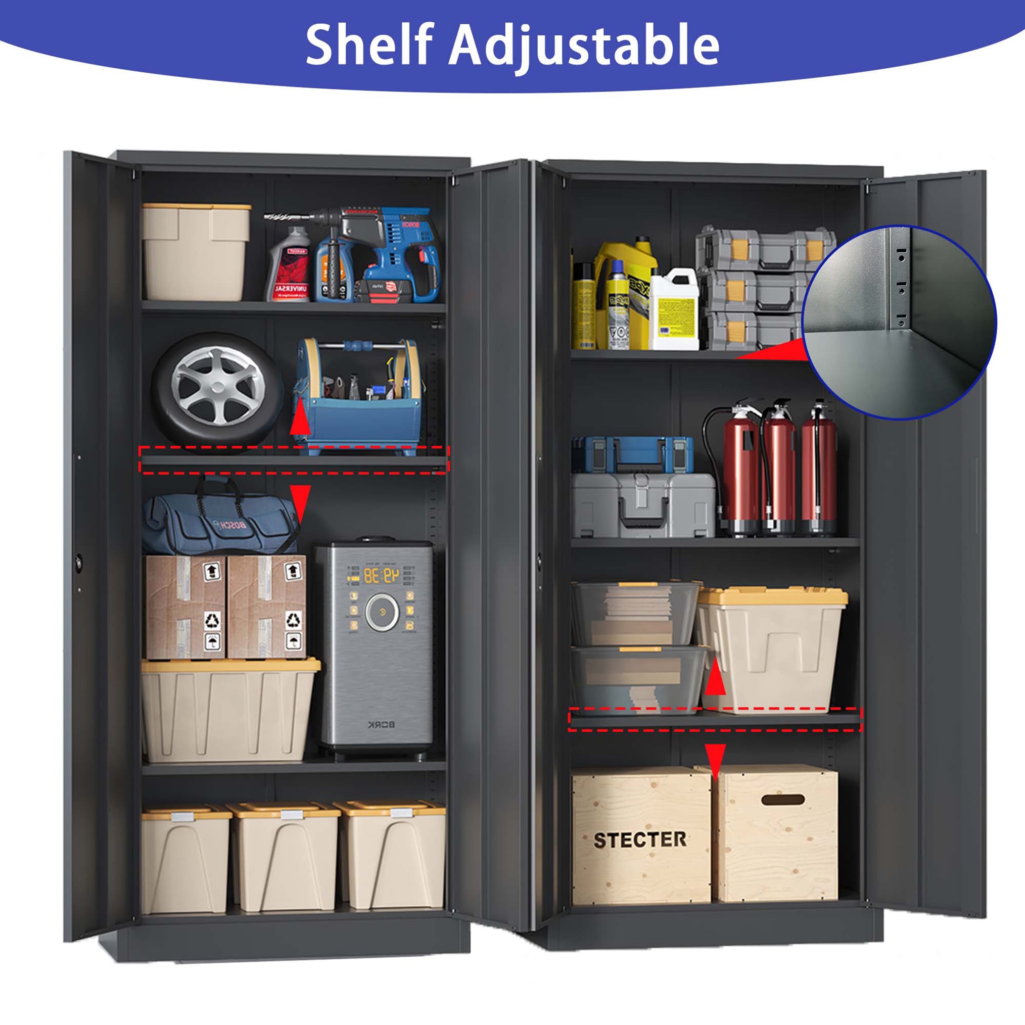 Kahomvis MAKE-QPO2-545 Storage-Cabinets - View #6
