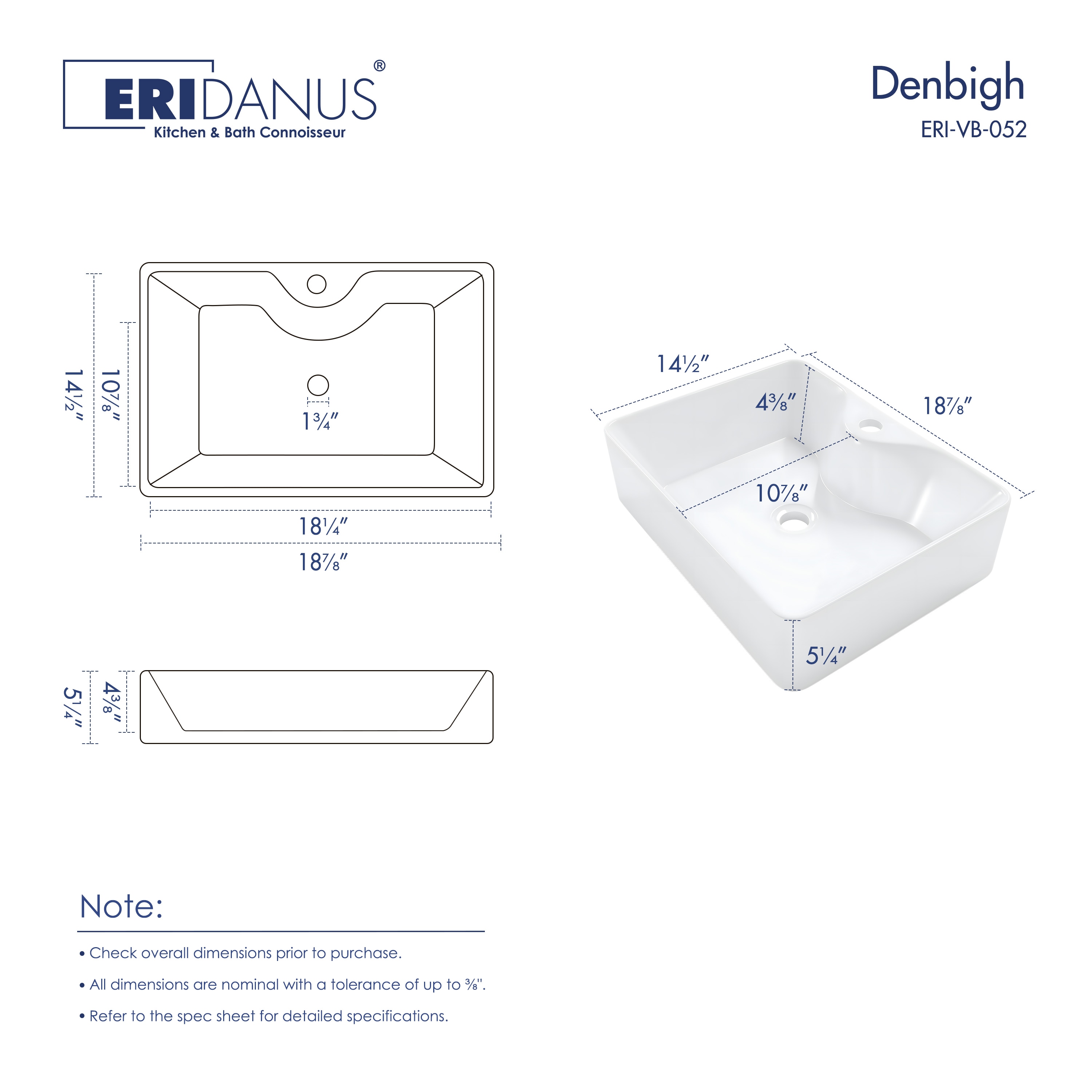 Eridanus ERI-VB-052 Bath-Sink - View #2