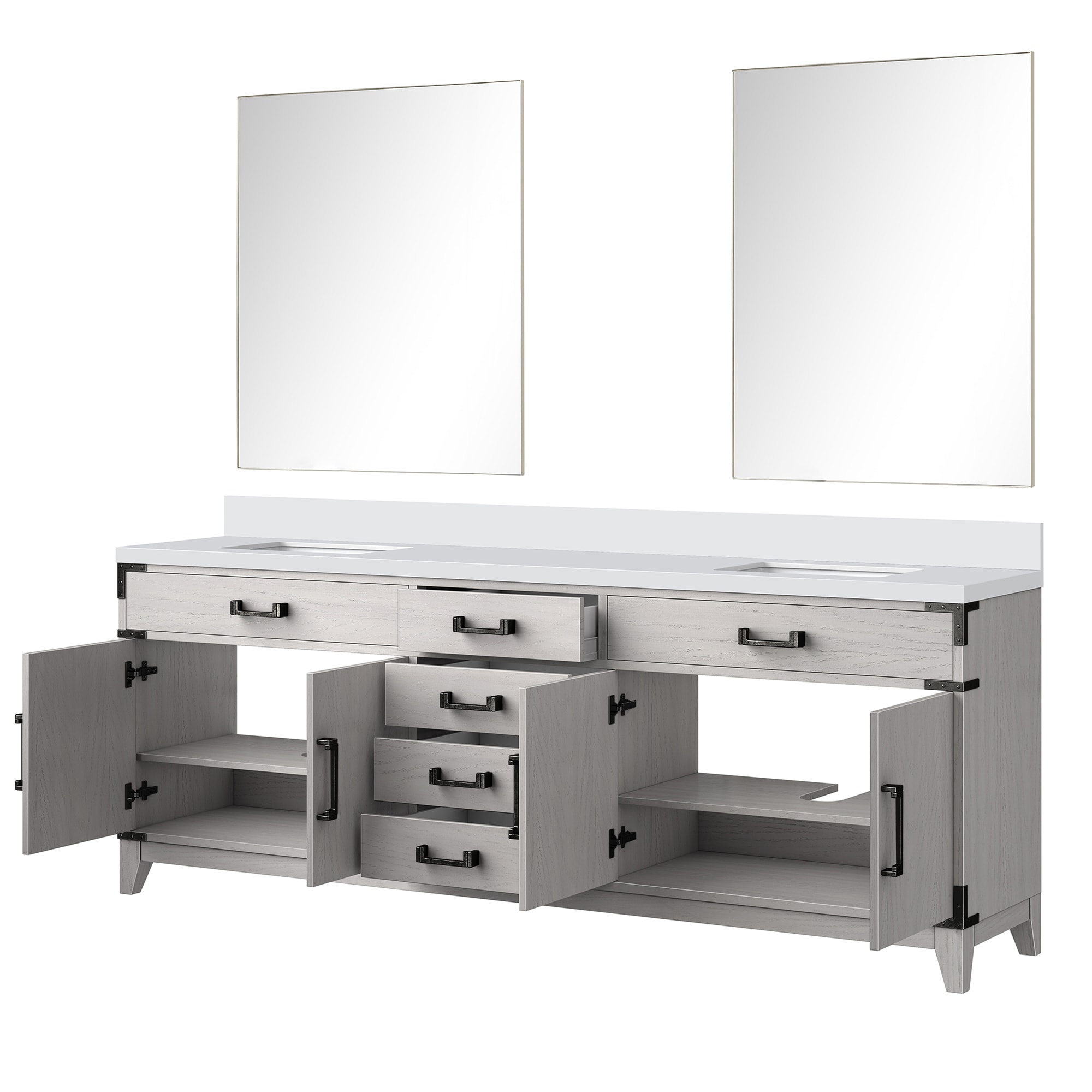 Lexora LVW84DM310 Bath-Vanity-Combo - View #3