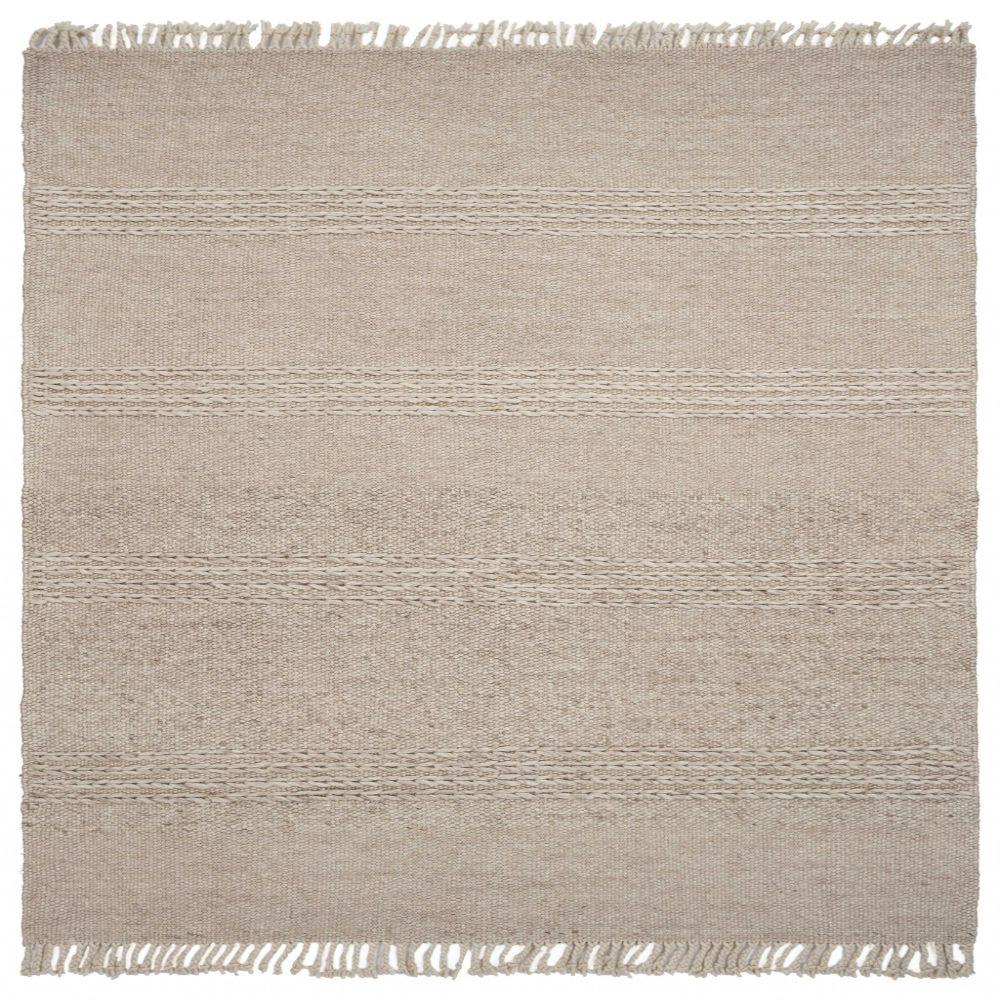HomeRoots 350263 Bernadette 8 X 11 (ft) Wool Natural Indoor Stripe Area Rug