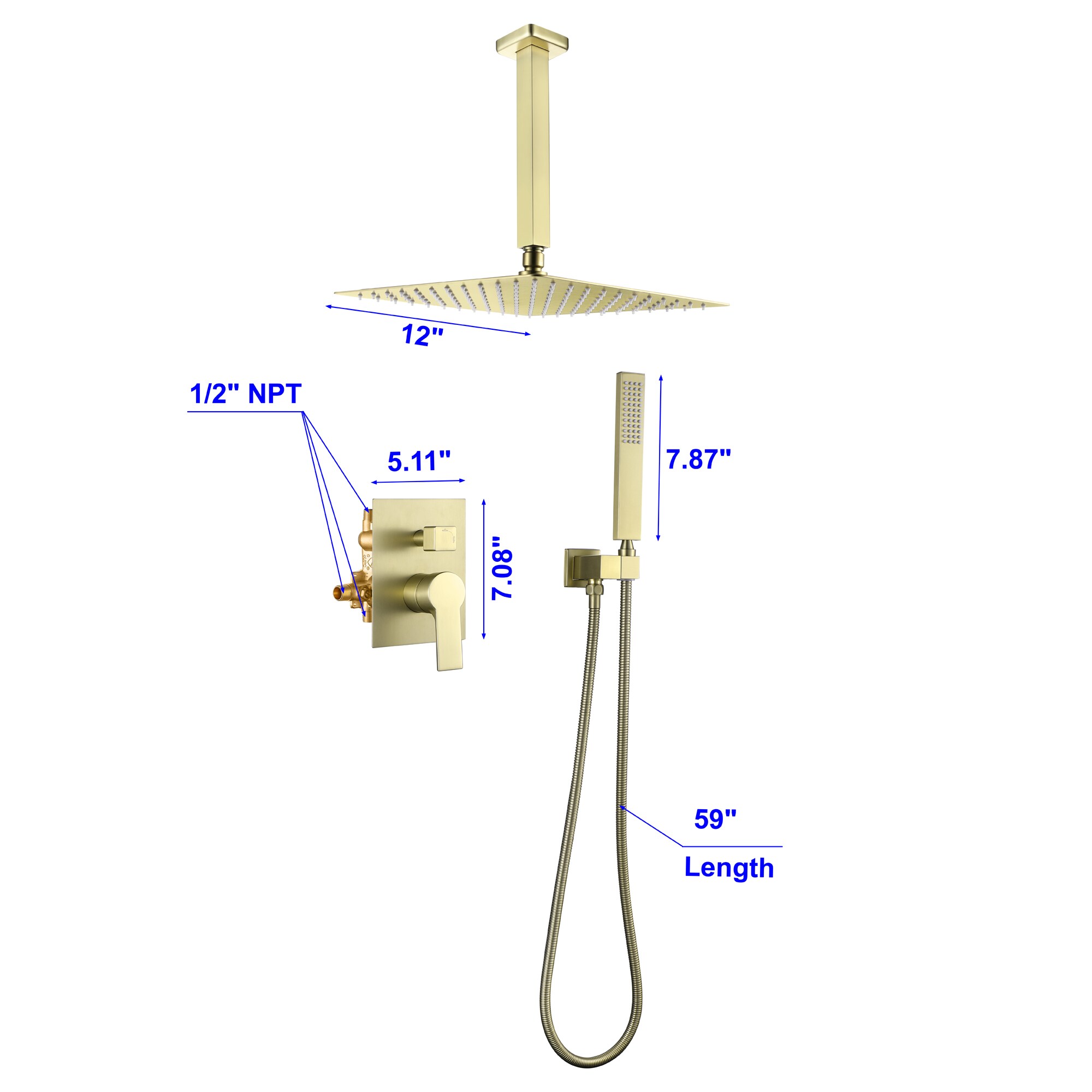Nestfair SMD8805G Fixed-Showerhead - View #9