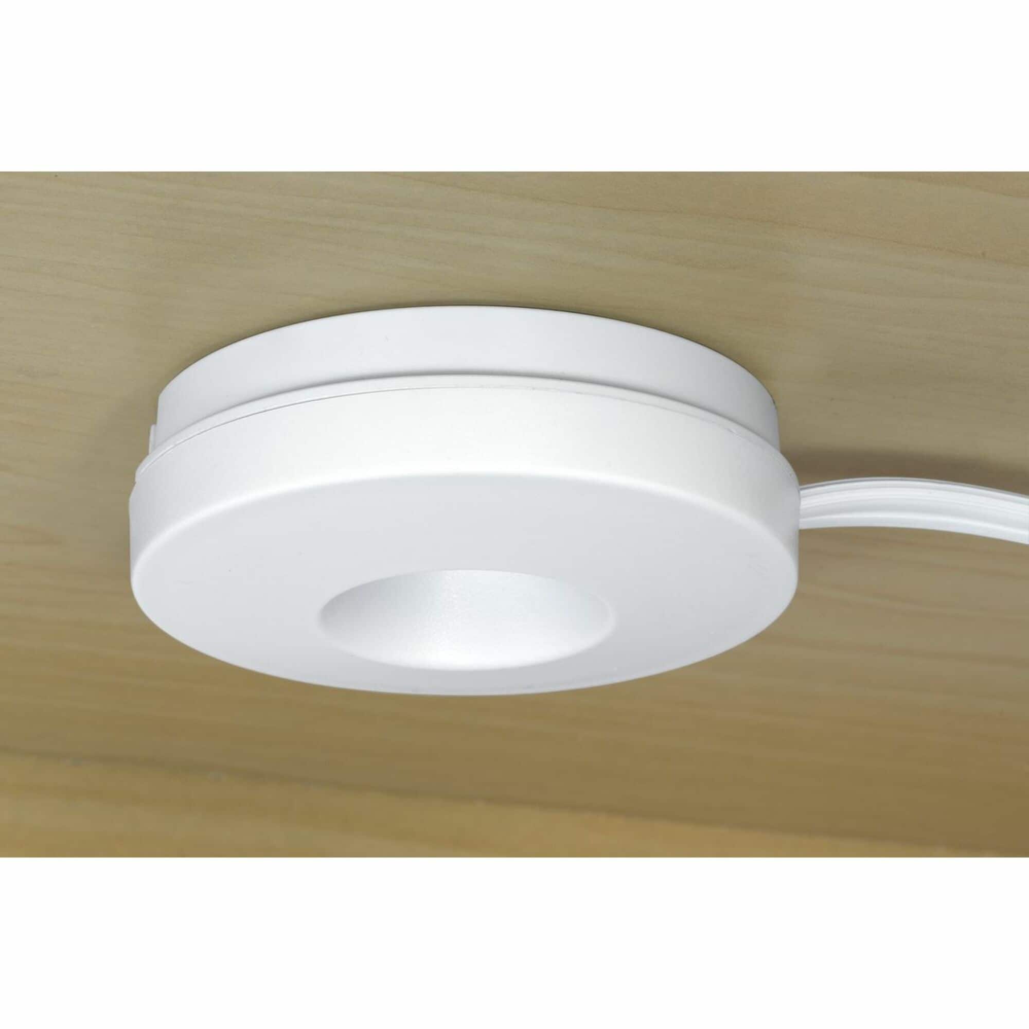 White LED Puck Light with Low Profile Design