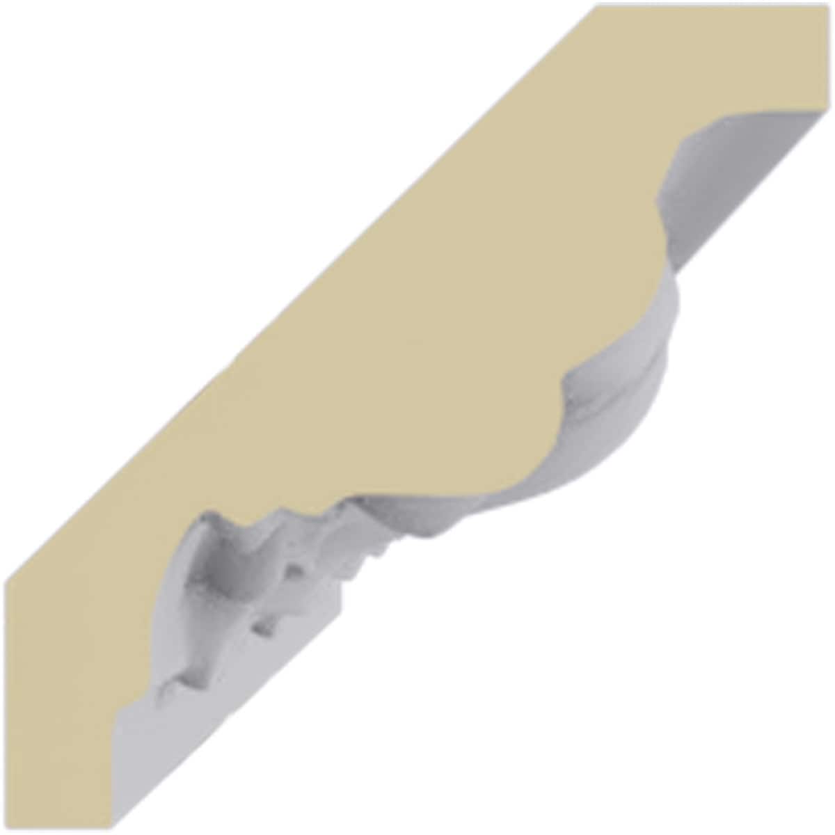 Hampshire White Polyurethane Crown Moulding 94.5"