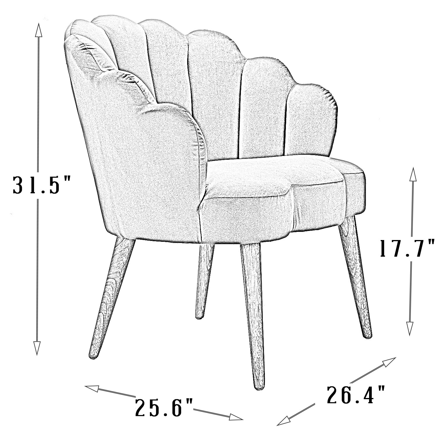 14 Karat Home HM19042-FUSHIA chairs - View #8