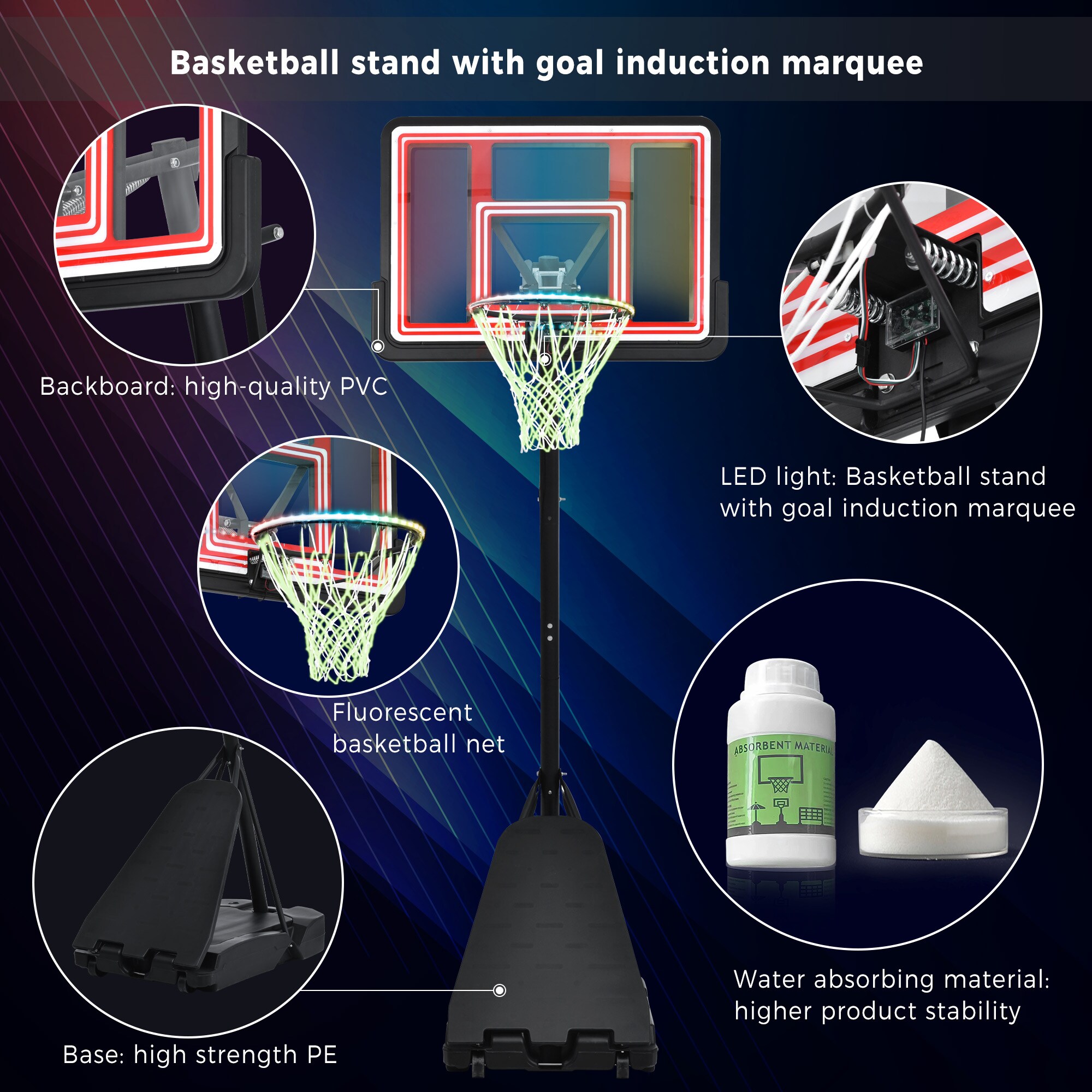 Gaierptone CRXQD7ZXYZ1 Basketball-System - View #6