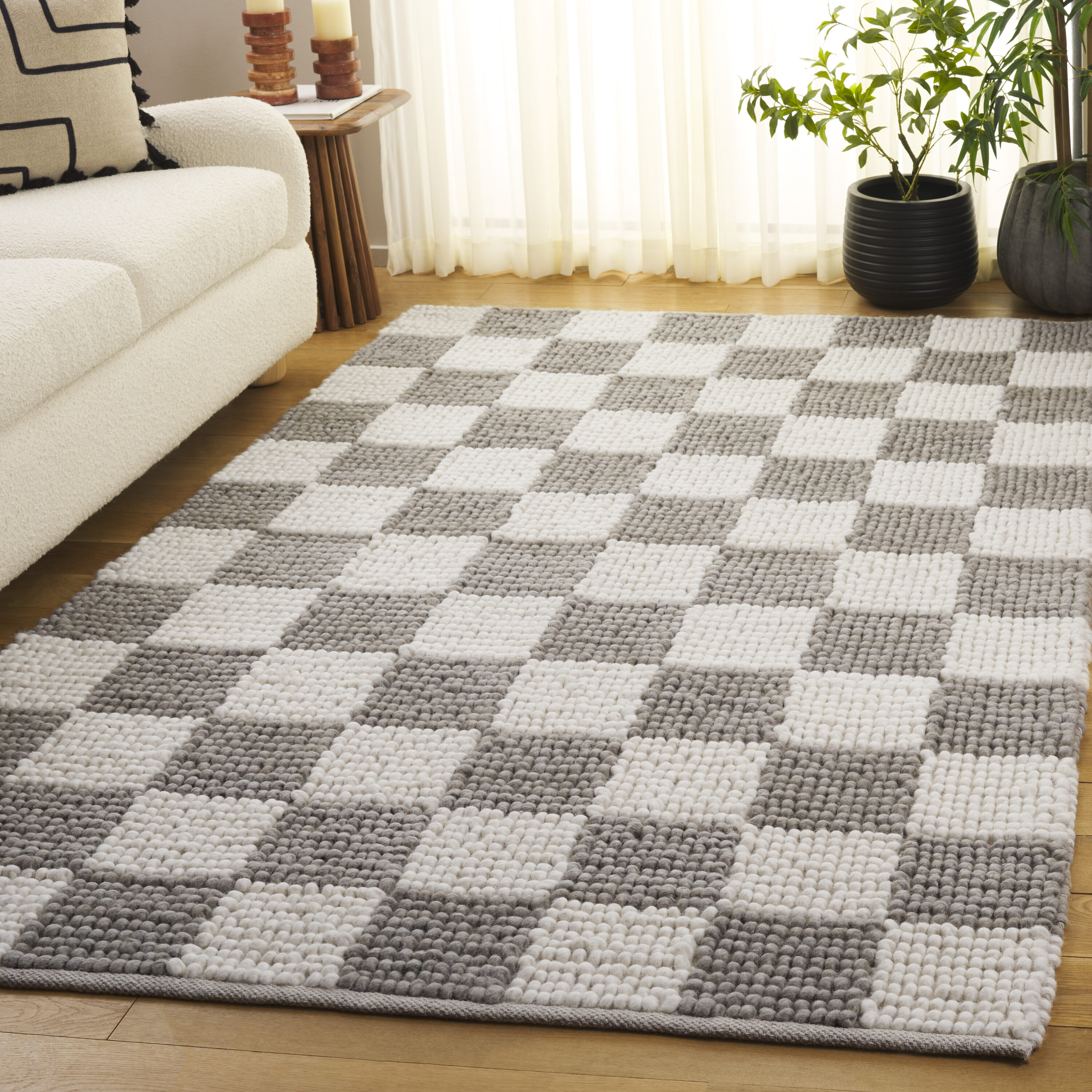  Natura 288 Gray/Ivory Contemporary 5ft x 8ft Medium Rectangle Rug