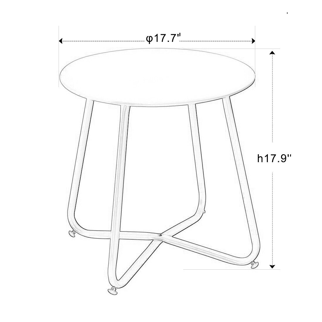 Clihome ZY-TD19-TBL Patio-Tables - View #4