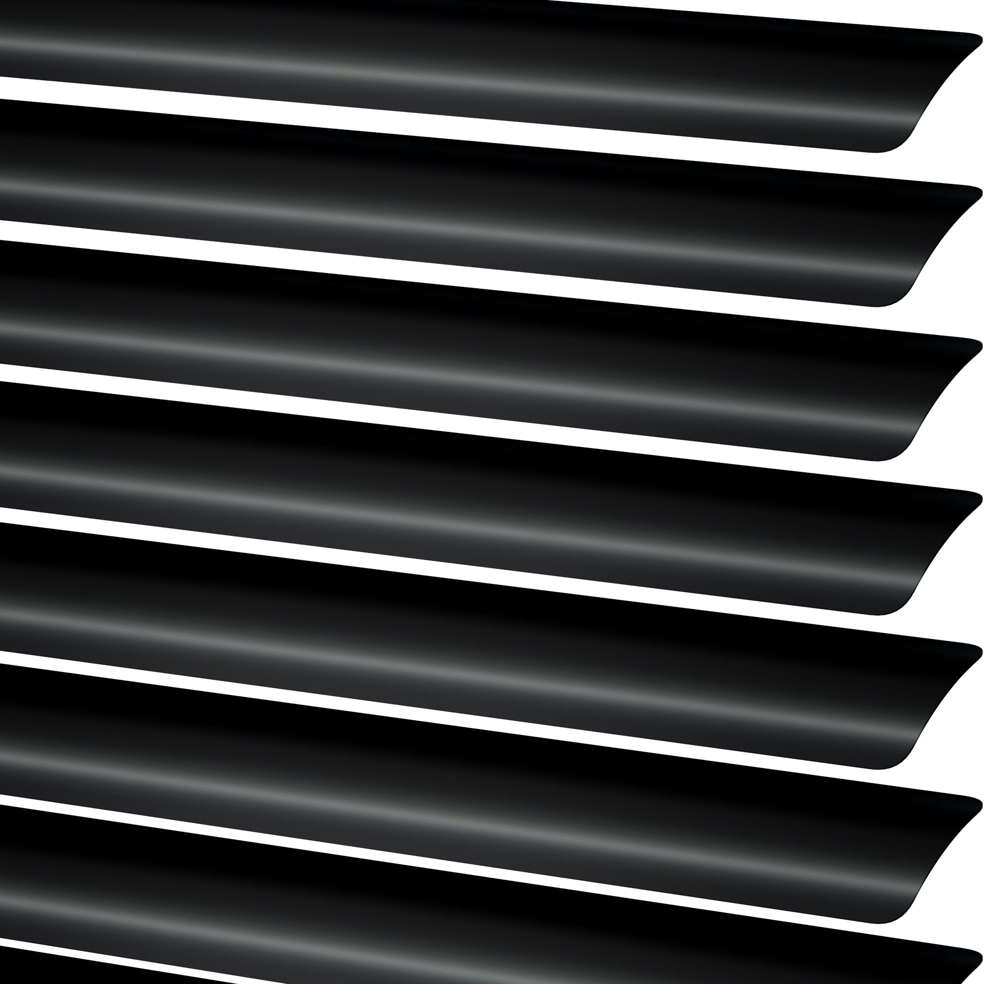 LEVOLOR SM10000900890 Solid Black Aluminum Mini-blinds swatch