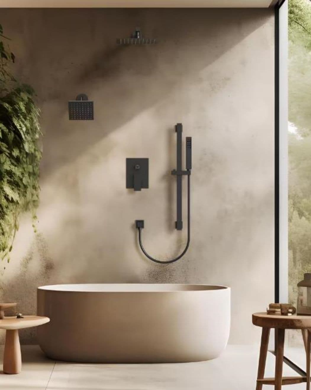 GRANDJOY SFS-1059-BK10 Showerhead-Bar-Panels - View #14