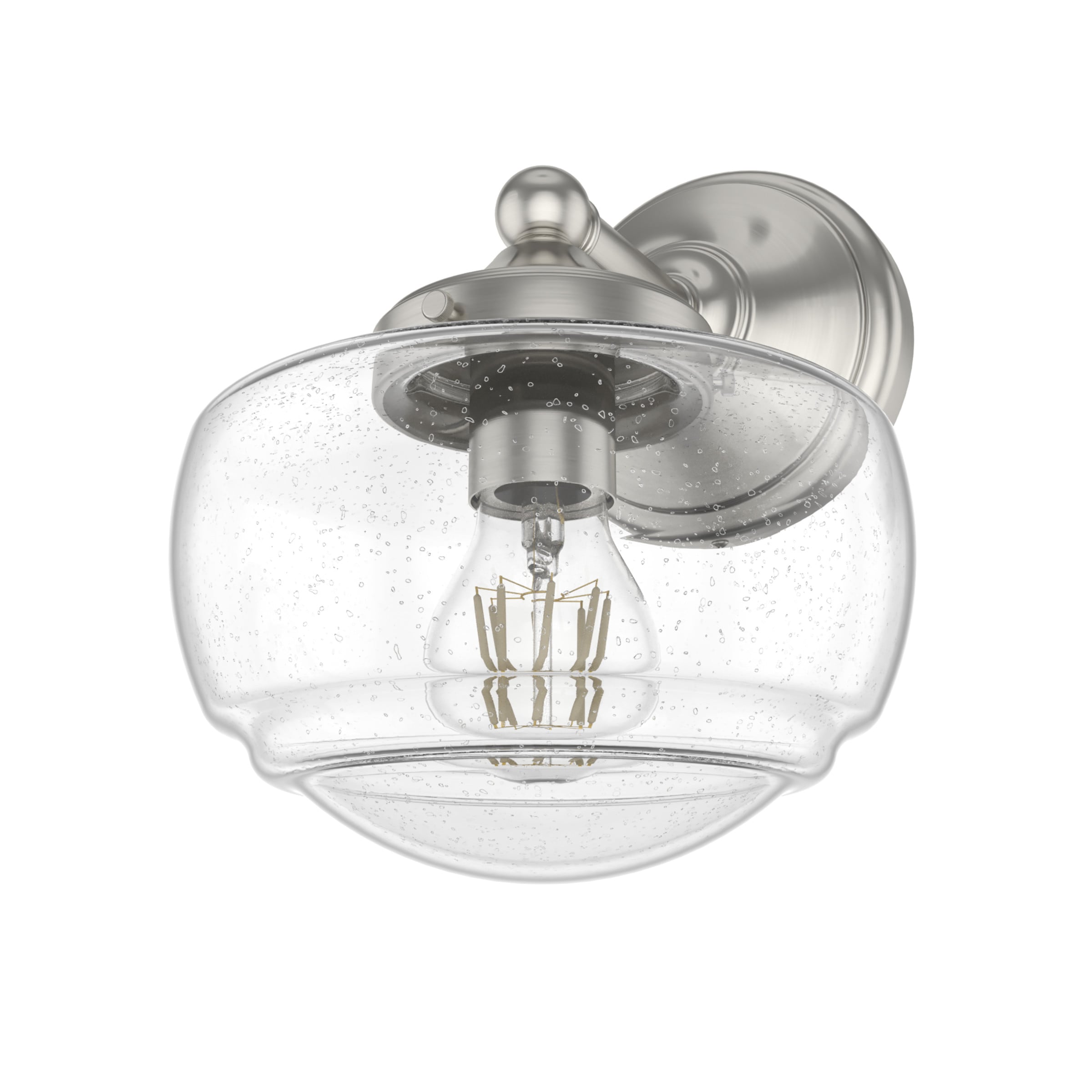 Hunter 19140 Saddle Creek 1 -Light Brushed Nickel Transitional