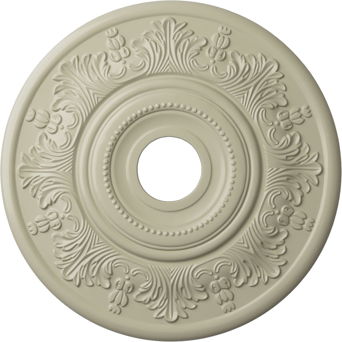 Ekena Millwork CM20VICYF Vienna 20-in W x 20-in L Painted Clear Yellow Polyurethane Whole Ceiling Medallion