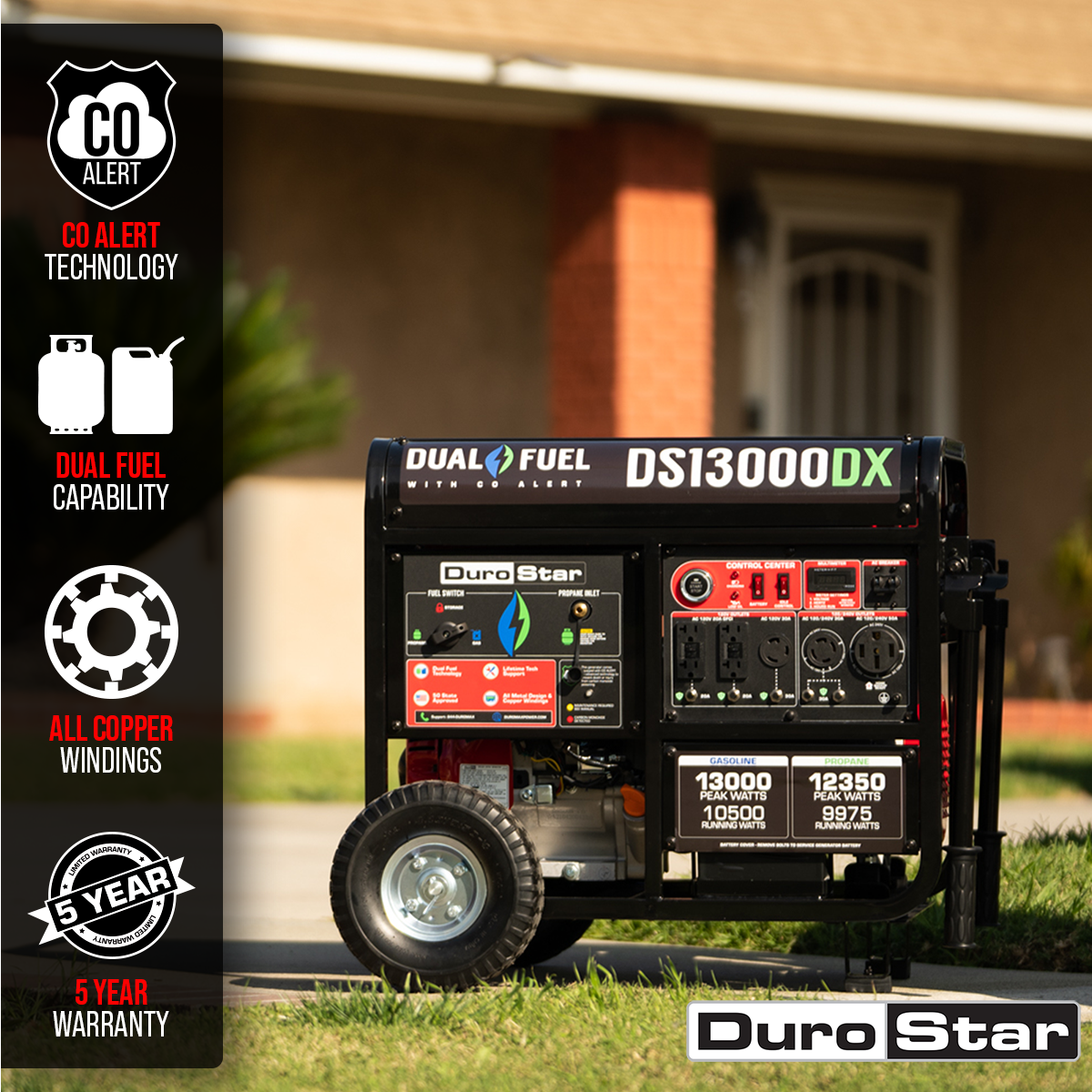 DuroStar DS13000DX Portable-Generators - View #2