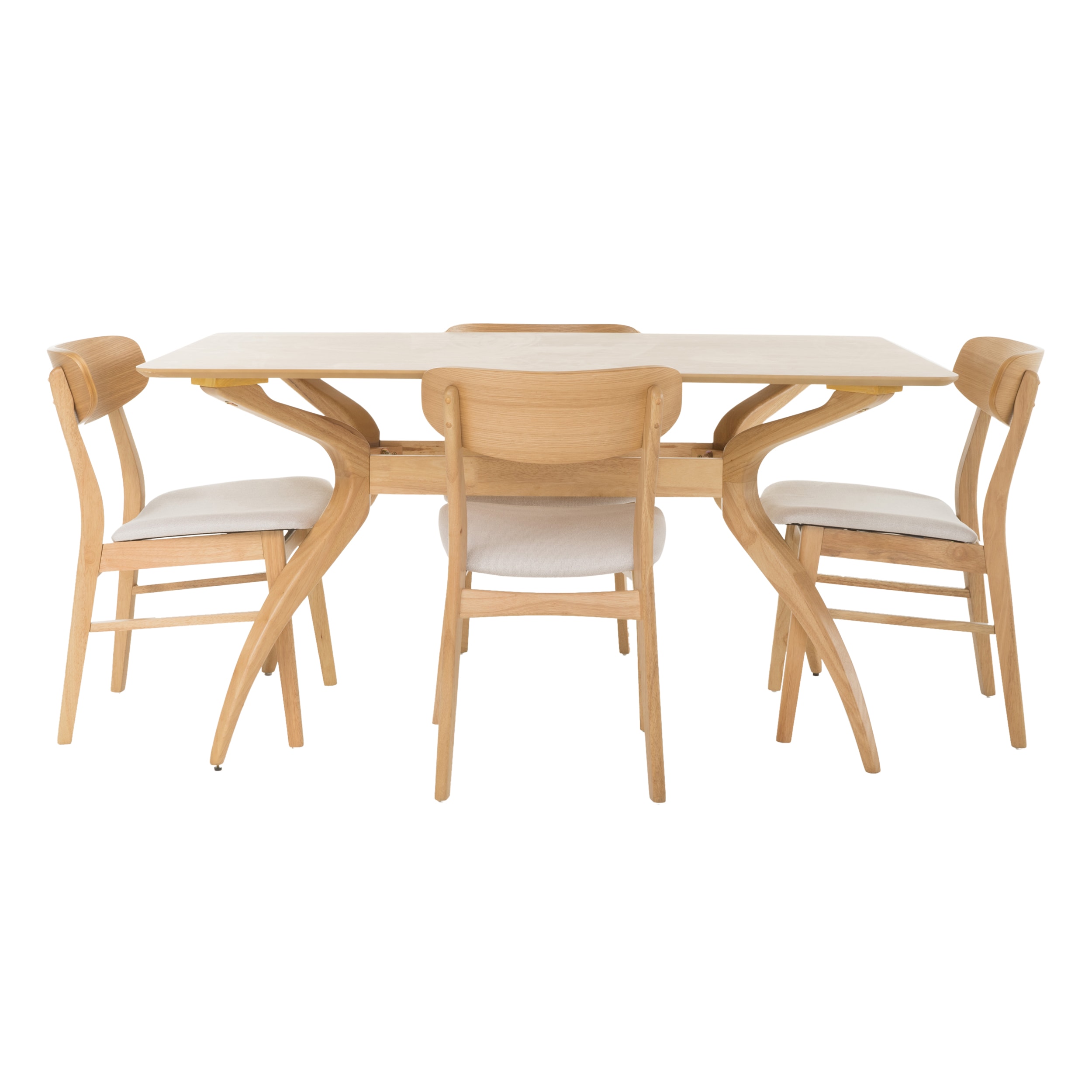 Best Selling Home Decor 299329 Beige Contemporary/Modern Dining Room Set with Rectangular Table ( Seats 4 )
