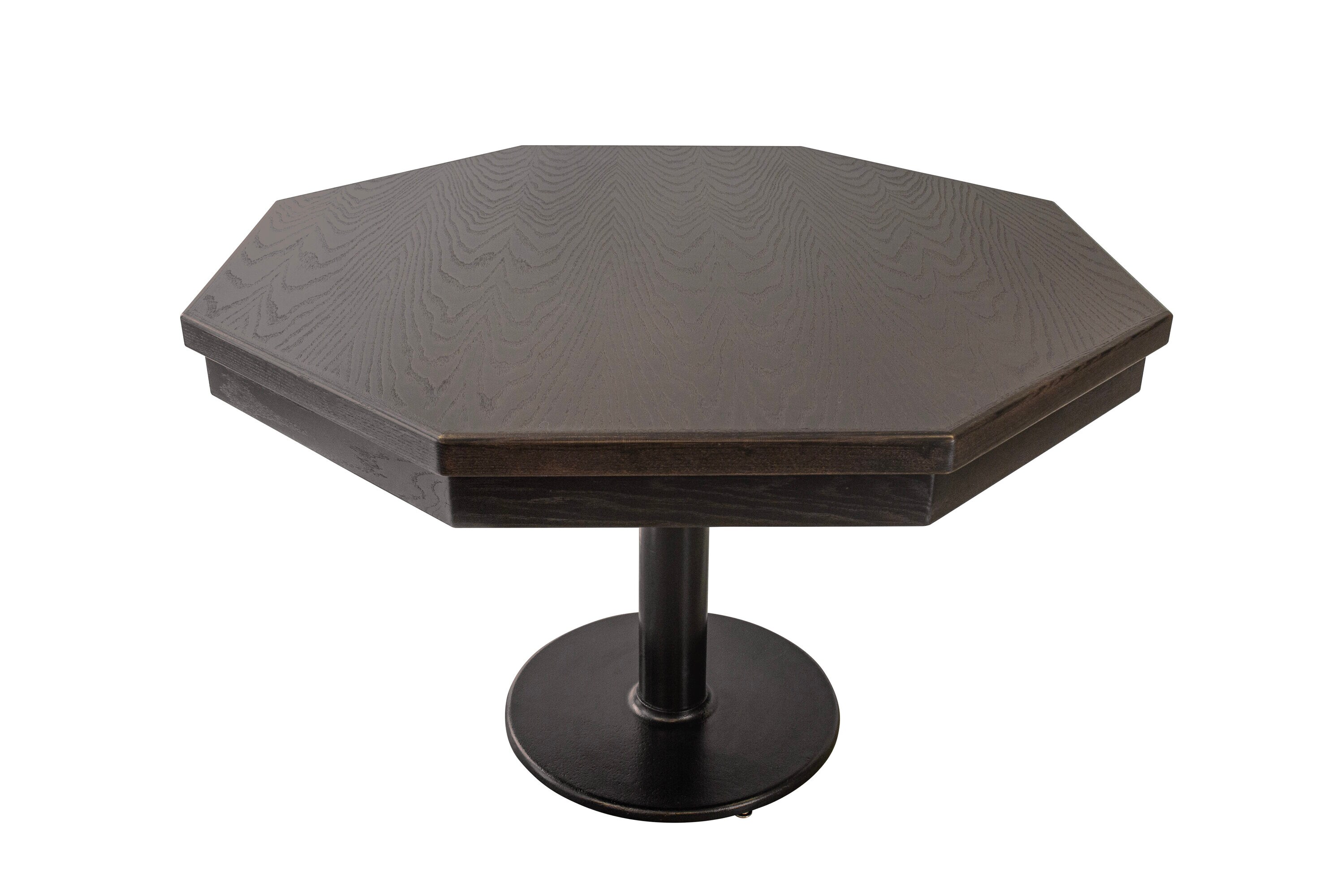Mocha Oak 48'' Octagonal Poker Table with Cup Holders