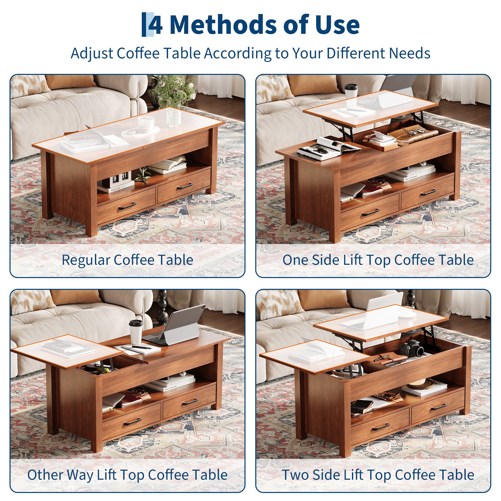 IdealHouse CMC-BM5K-TWMM07CX Coffee-Tables - View #4