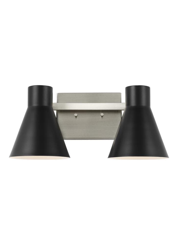 Generation Lighting 4441302EN3-962 Towner 15.75-in 2-Light Black LED Transitional Vanity Light