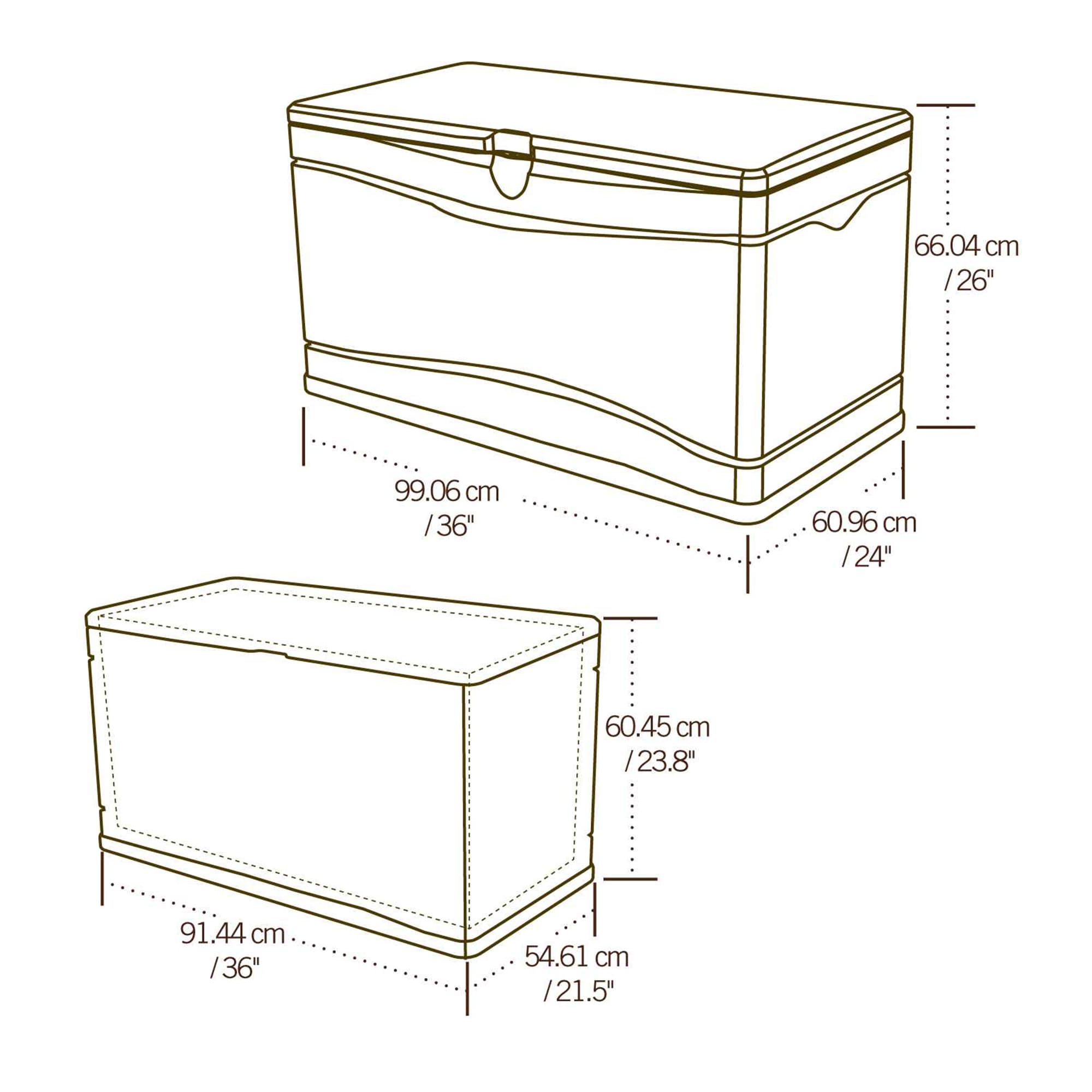 Lifetime 80 Gallon Outdoor Storage Box