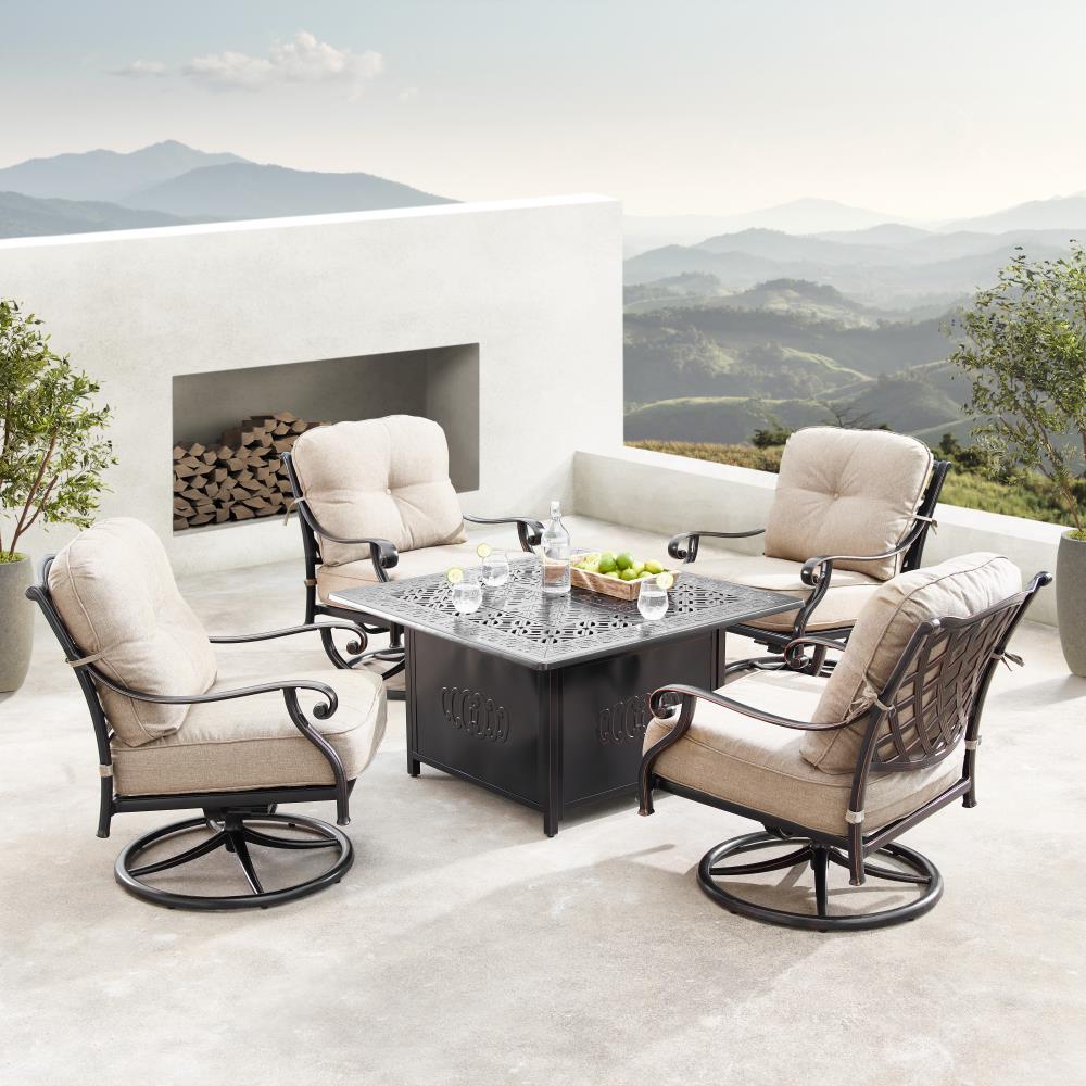 Oakland Living FINLAND-RONIN-5PC-AC Patio-Conversation-Sets - View #2
