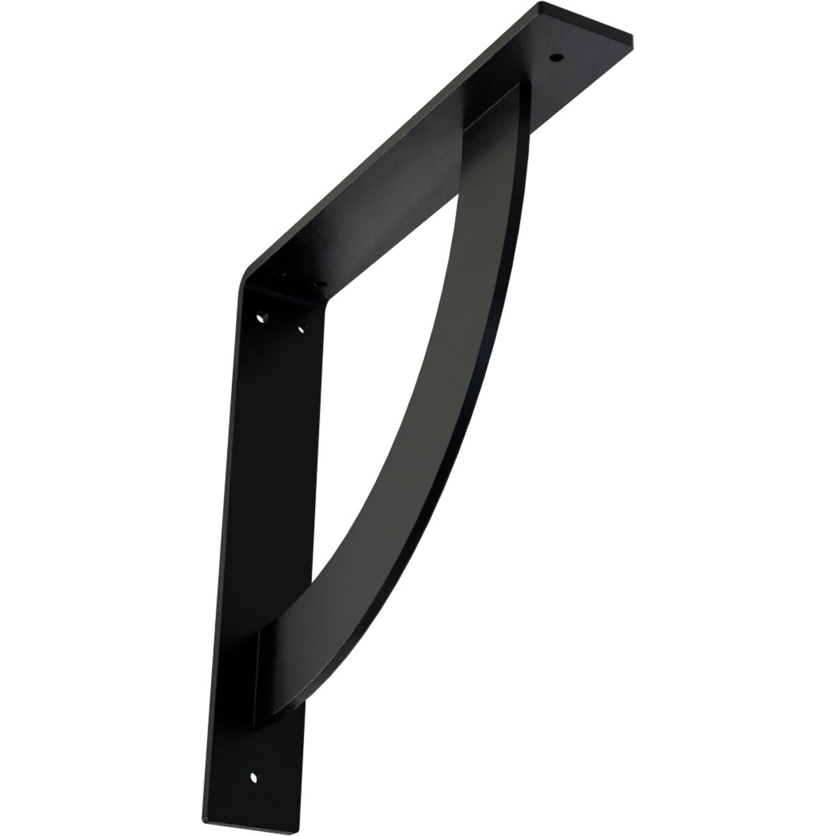 Ekena Millwork BKTM02X12X12BUPBL Bulwark 12-in x 2-in x 12-in Black Steel Mounting bracket