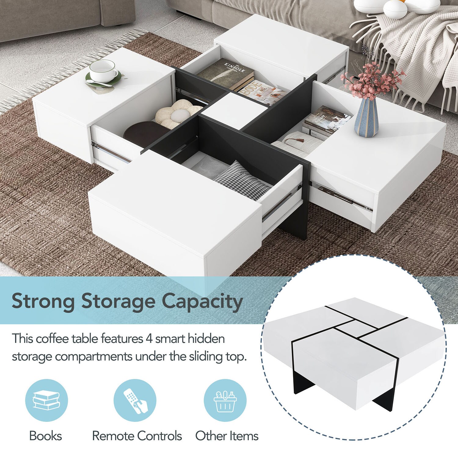 GZMR GZ-W50963 Coffee-Tables - View #3