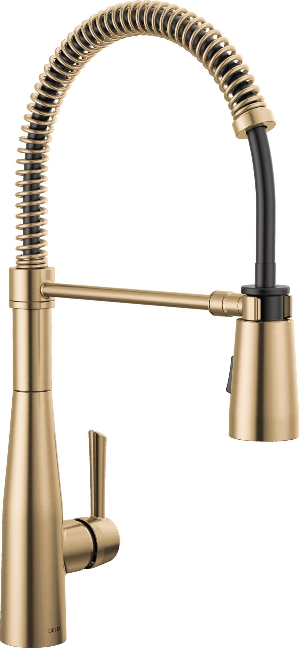 Delta 9613-CZ-DST Essa Champagne Bronze Single Handle Deck-mount Pull-down Kitchen Faucet with Sprayer ( Deck Plate Included )