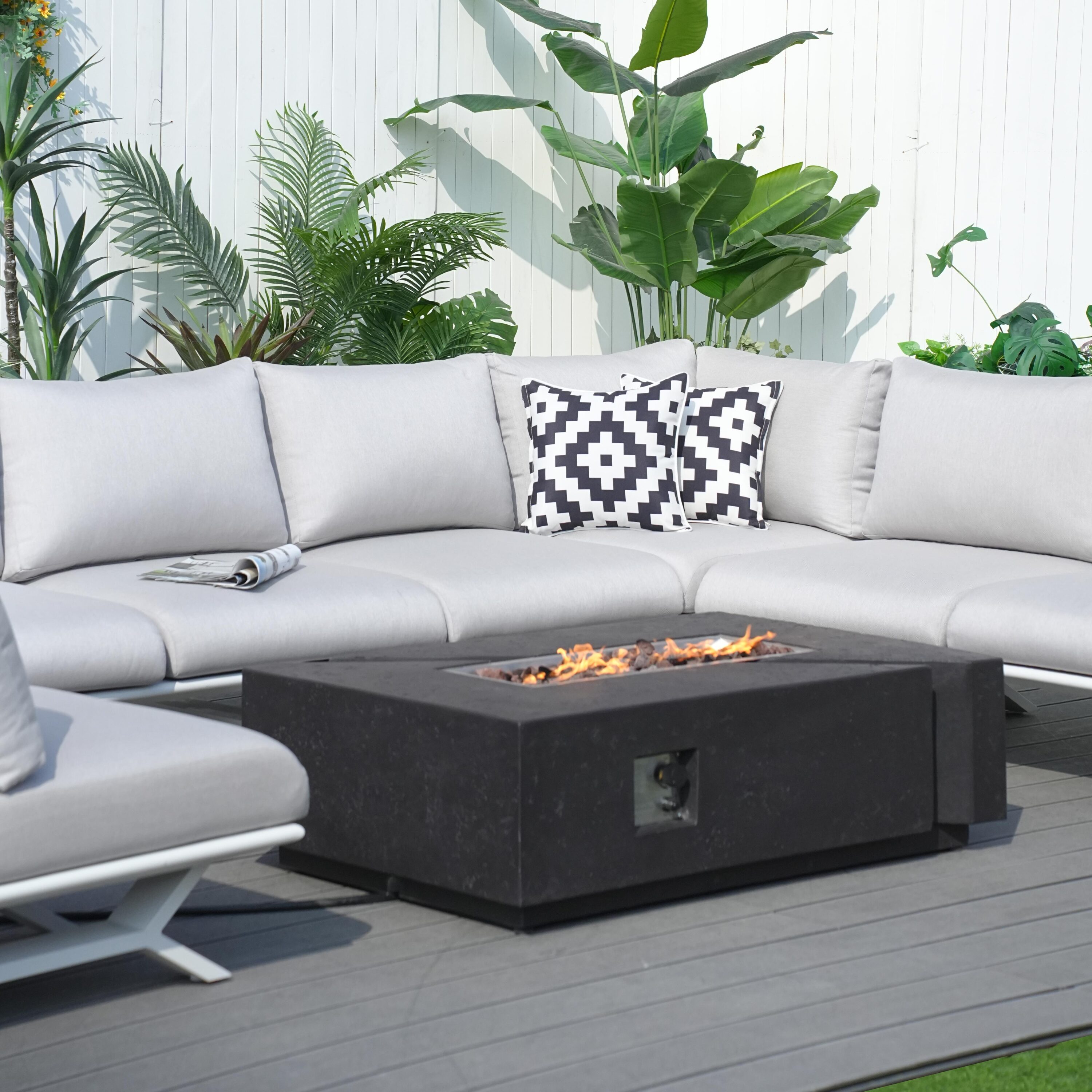 Direct Wicker DWG-2323WH&24913BK Patio-Conversation-Sets - View #5