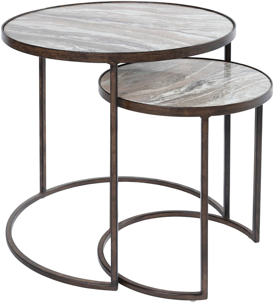 Surya Hearthstone Eclectic Polished Accent Table Set at Lowes.com