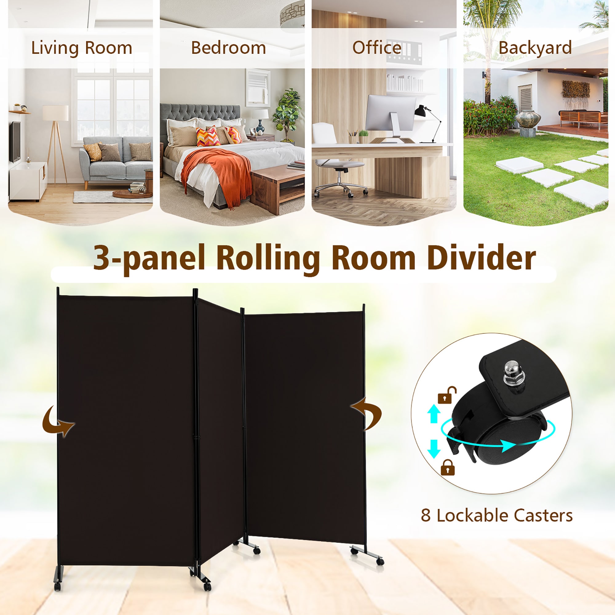 Goplus LWS00321 Indoor-Privacy-Screens - View #8
