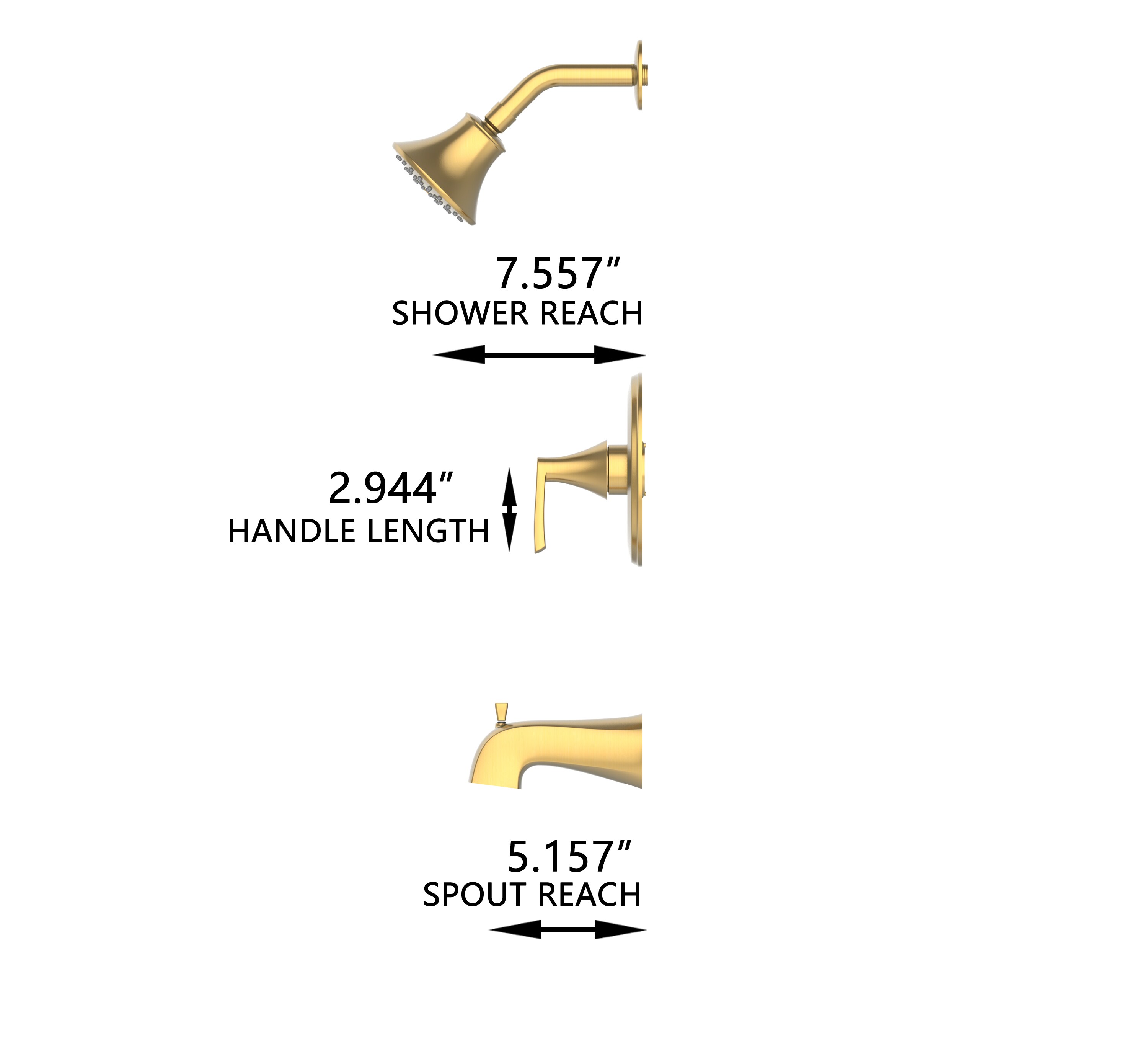 Project Source 65873X-124408 Tub-Shower-Faucets - View #3
