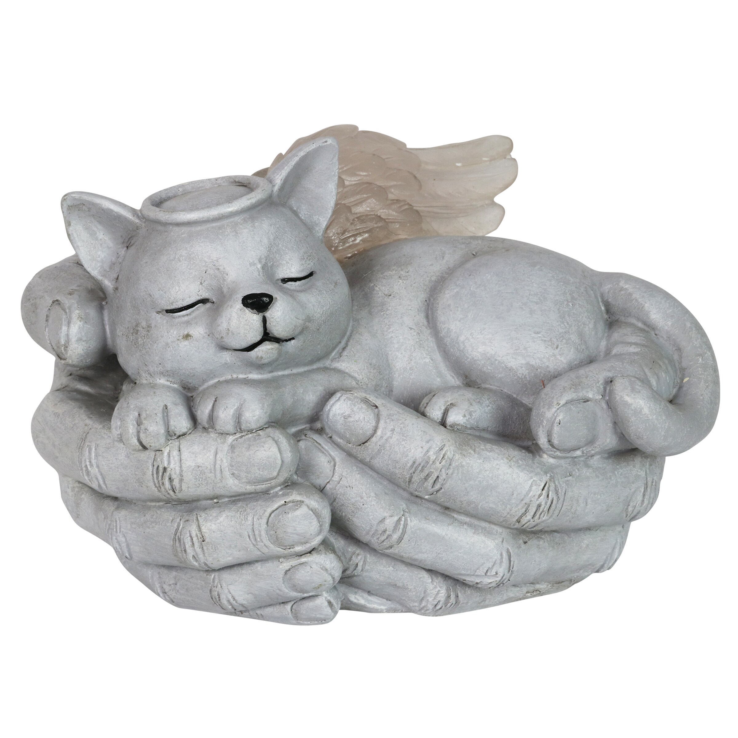 Exhart 5-in H x 8-in W Gray Animal Garden Statue in the Garden Statues ...