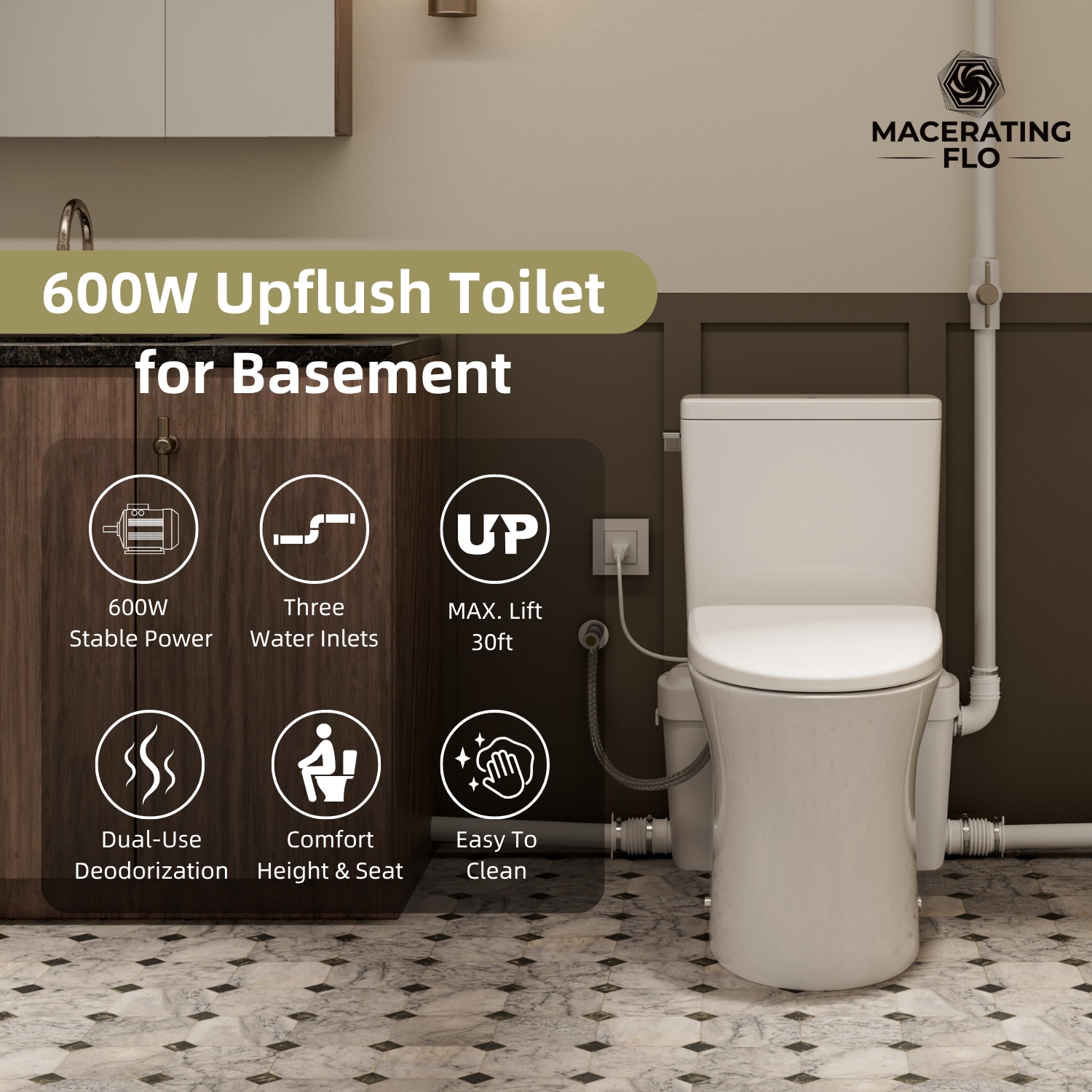 Maceratingflo LSMF600T05 toilets - View #2